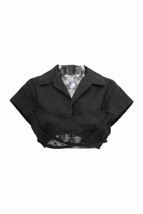 [WW51174] Jacquemus | Short sleeve top Sheer Overlay Material