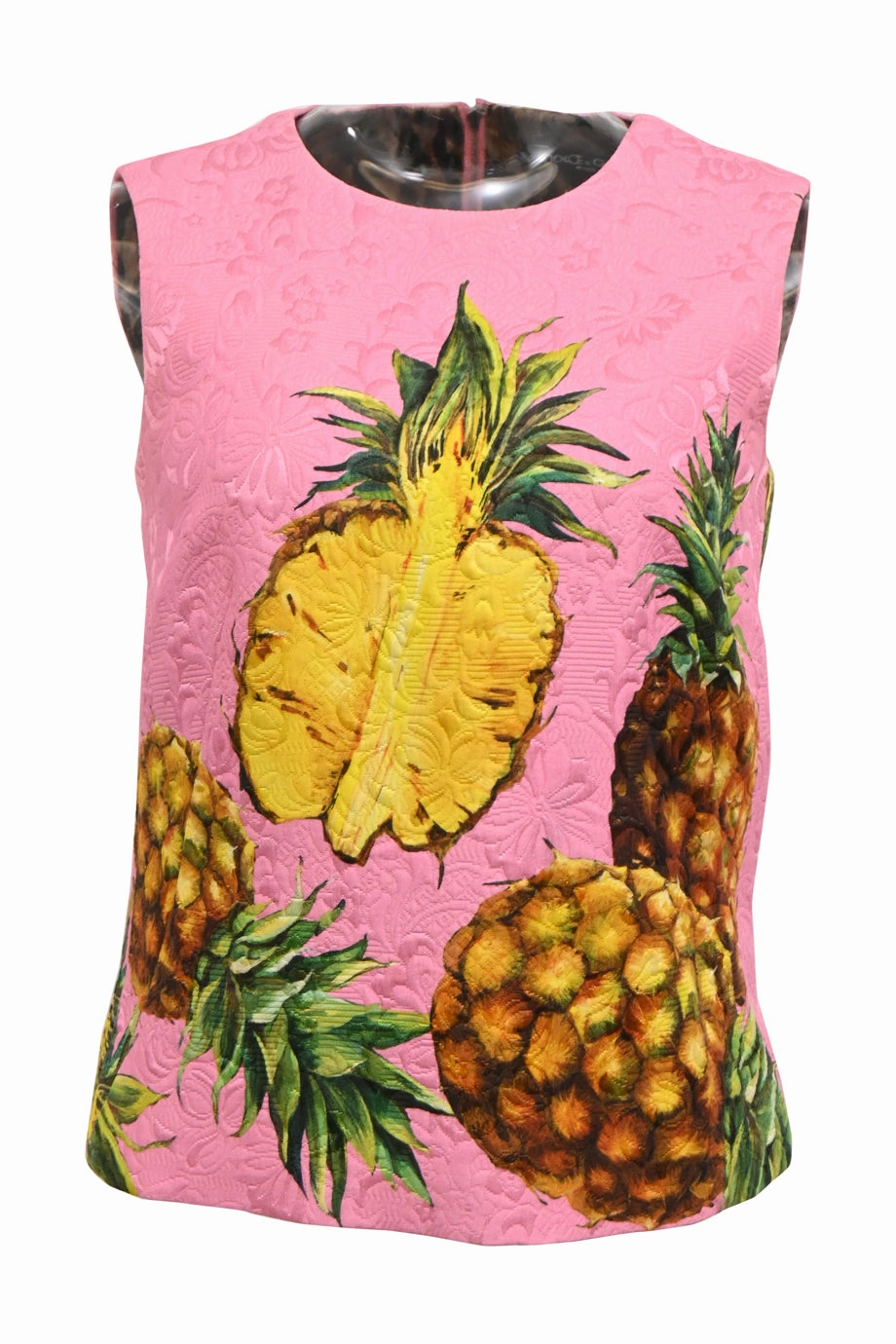 Breathable Construction Tapered Side Panels [WW51587] Dolce & Gabbana | Sleeveless Top