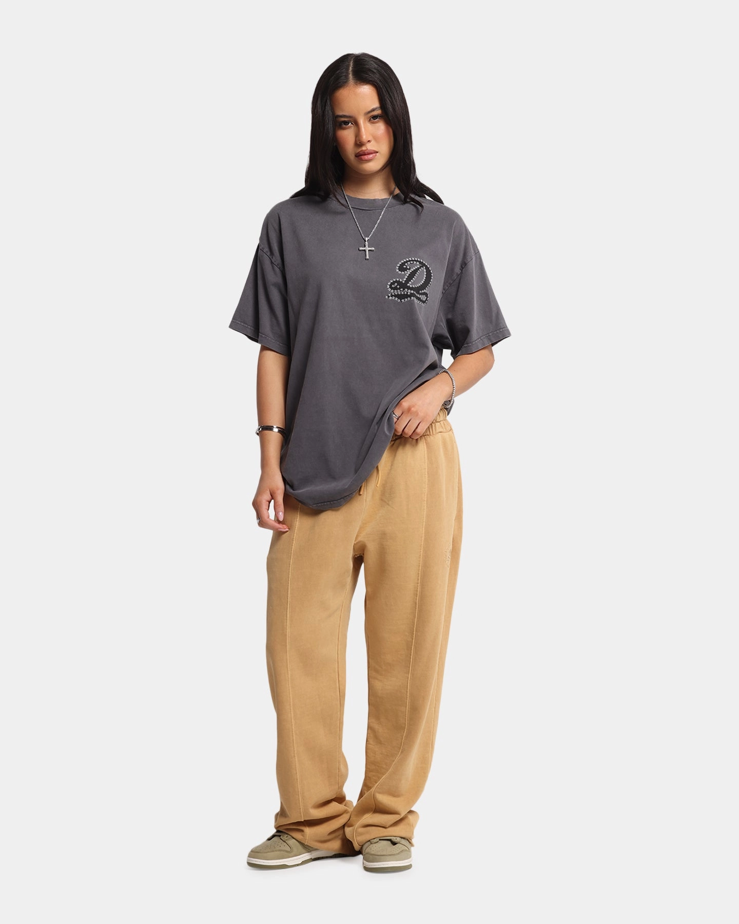 UVProtection Coating Printed Hoodie Dreamville Stars T-Shirt Vintage Grey