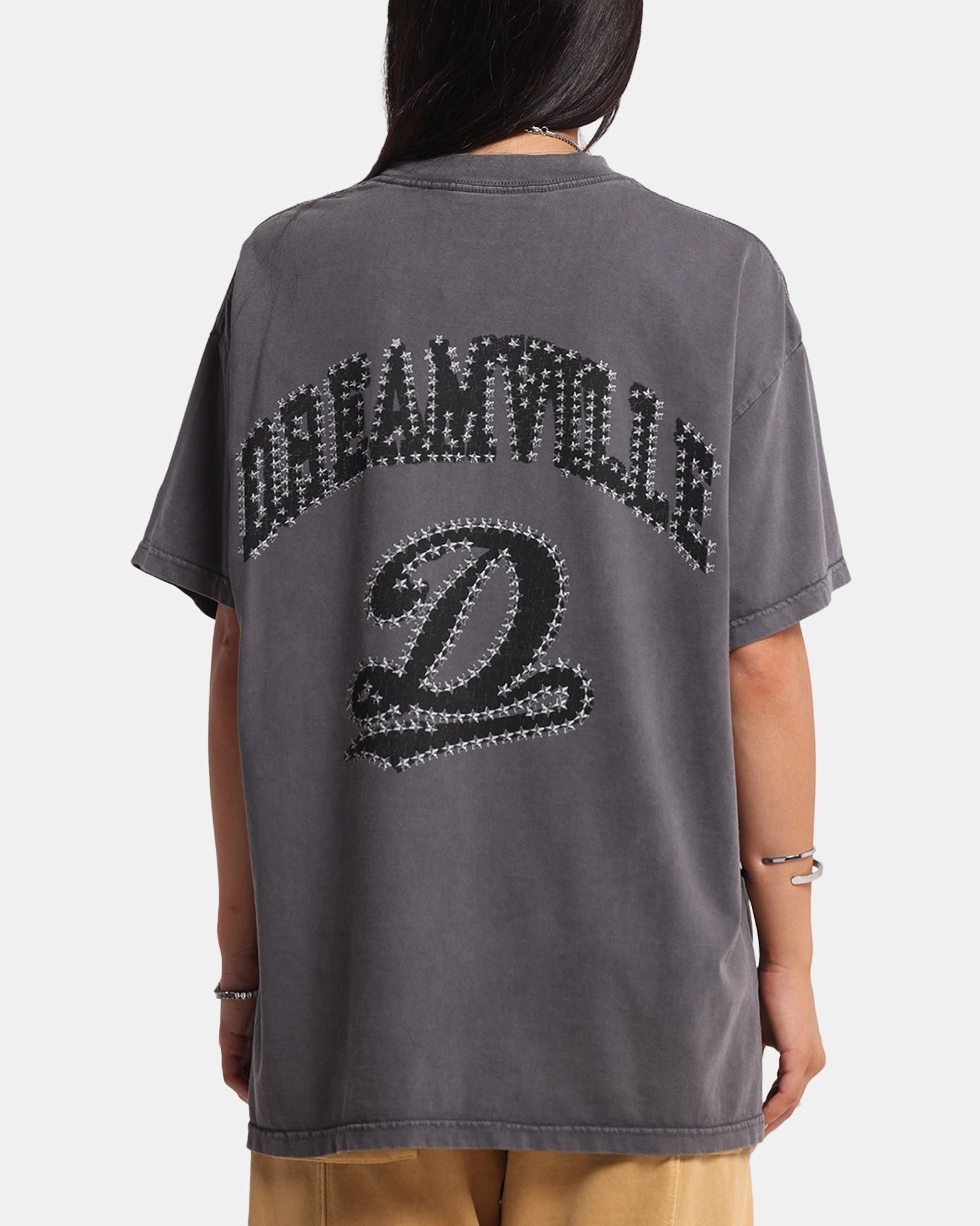 Dreamville Stars T-Shirt Vintage Grey Natural Fiber Blend Ergonomic Cut