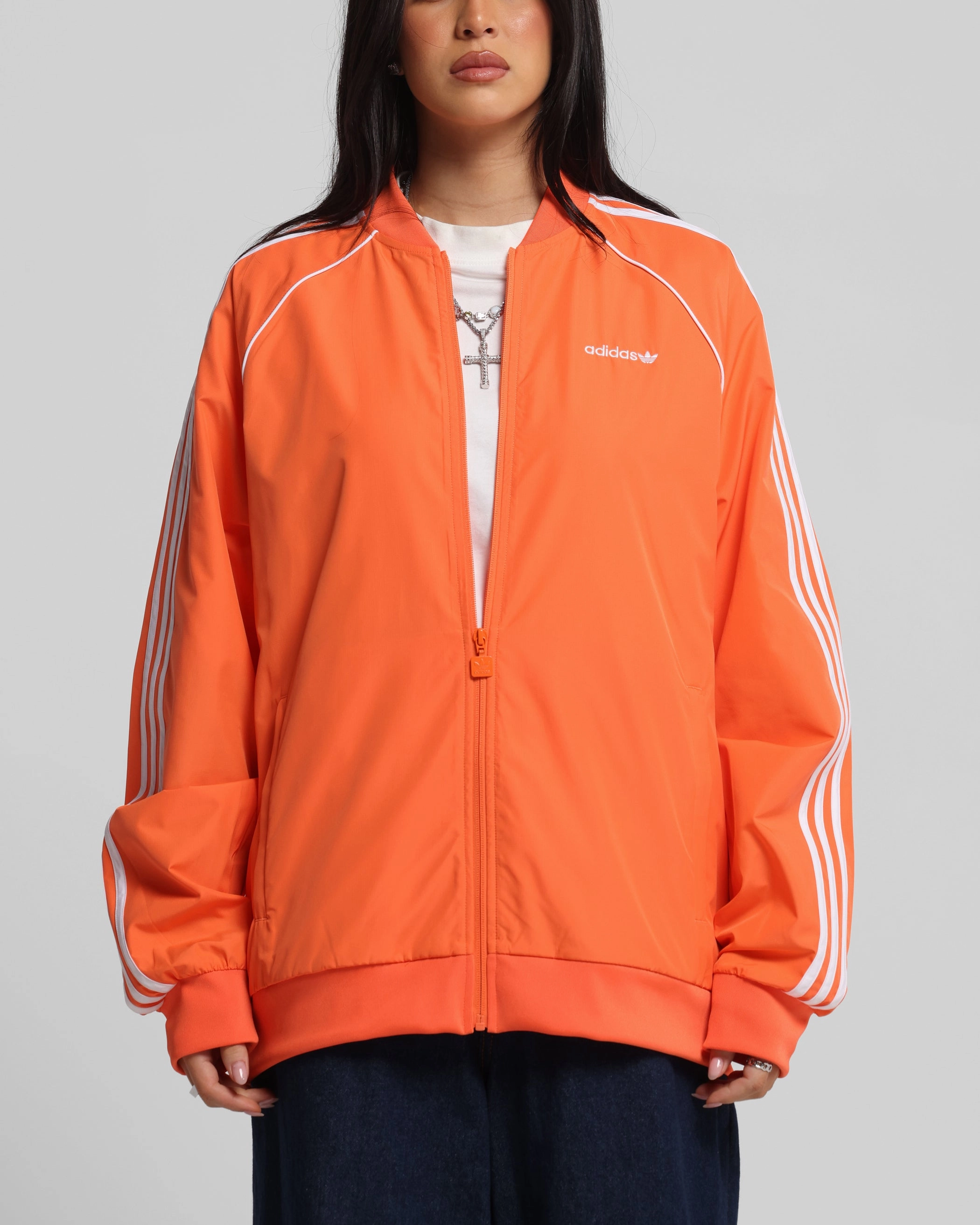 Stretchy Top Adidas Archive Track Jacket Orange