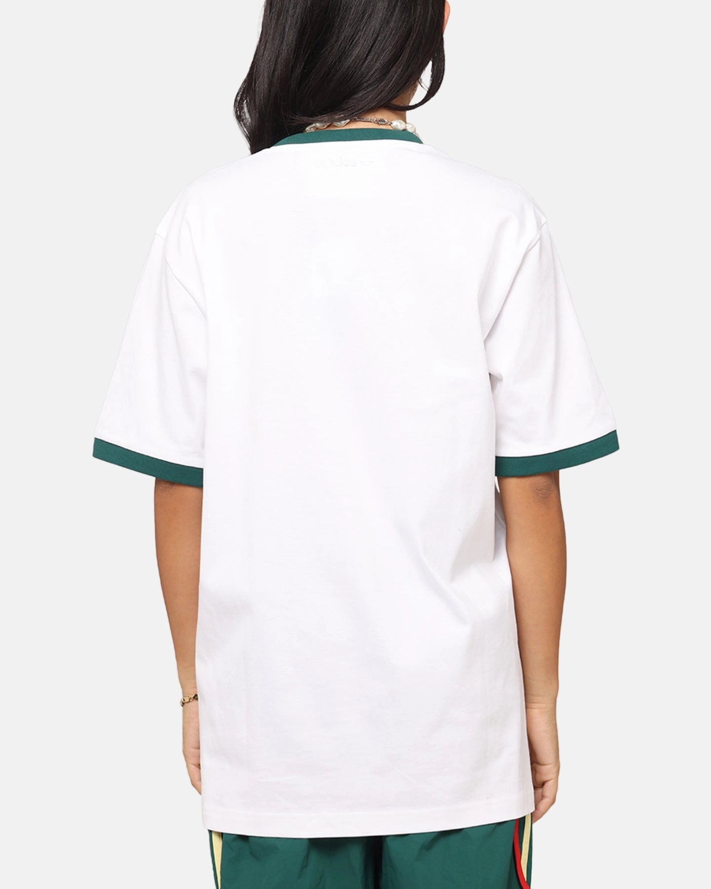 DroppedShoulder Adidas Simple T-Shirt White