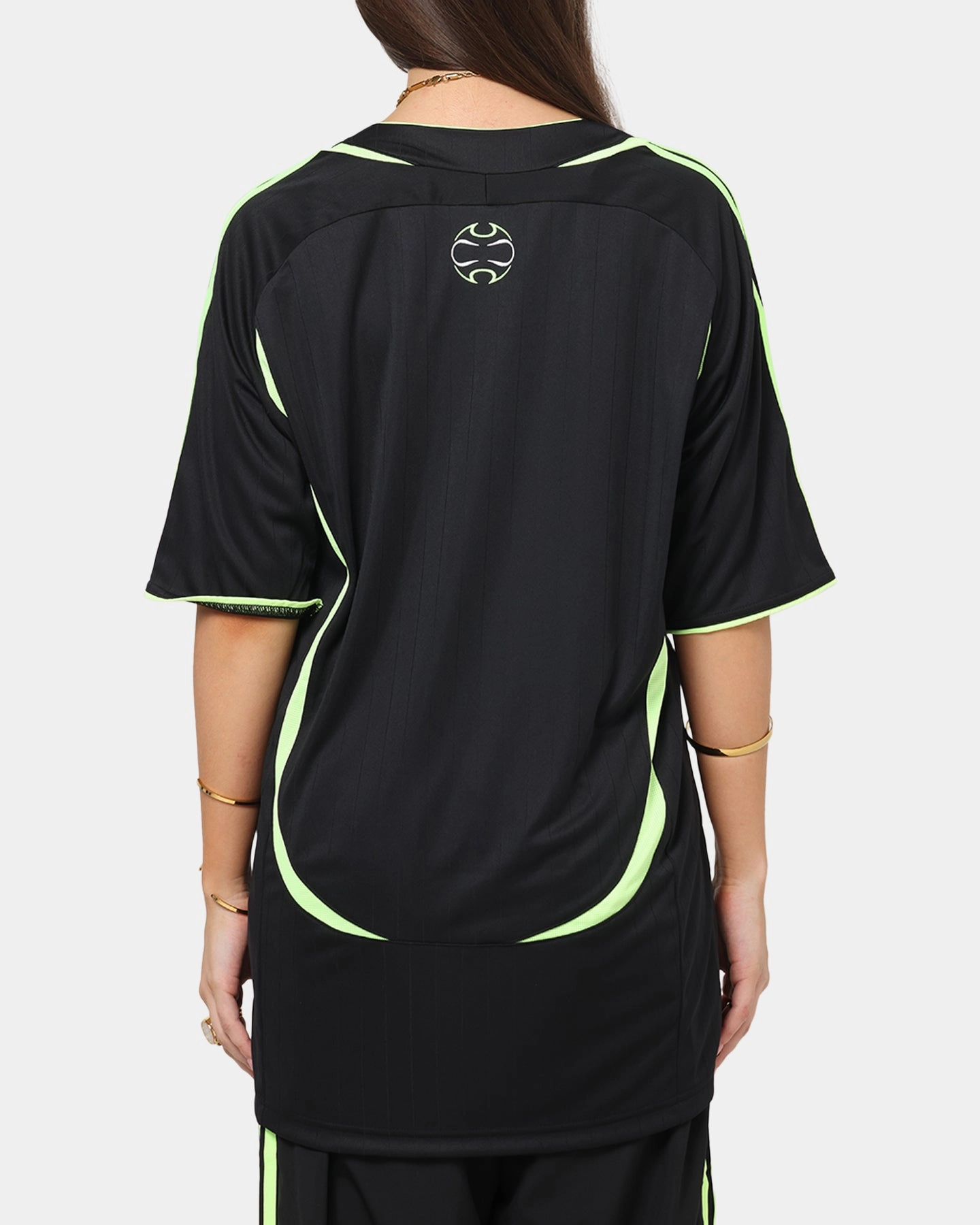 Adidas Teamgeist Adicolor T-Shirt Black/Green ReinforcedShoulderConstruction