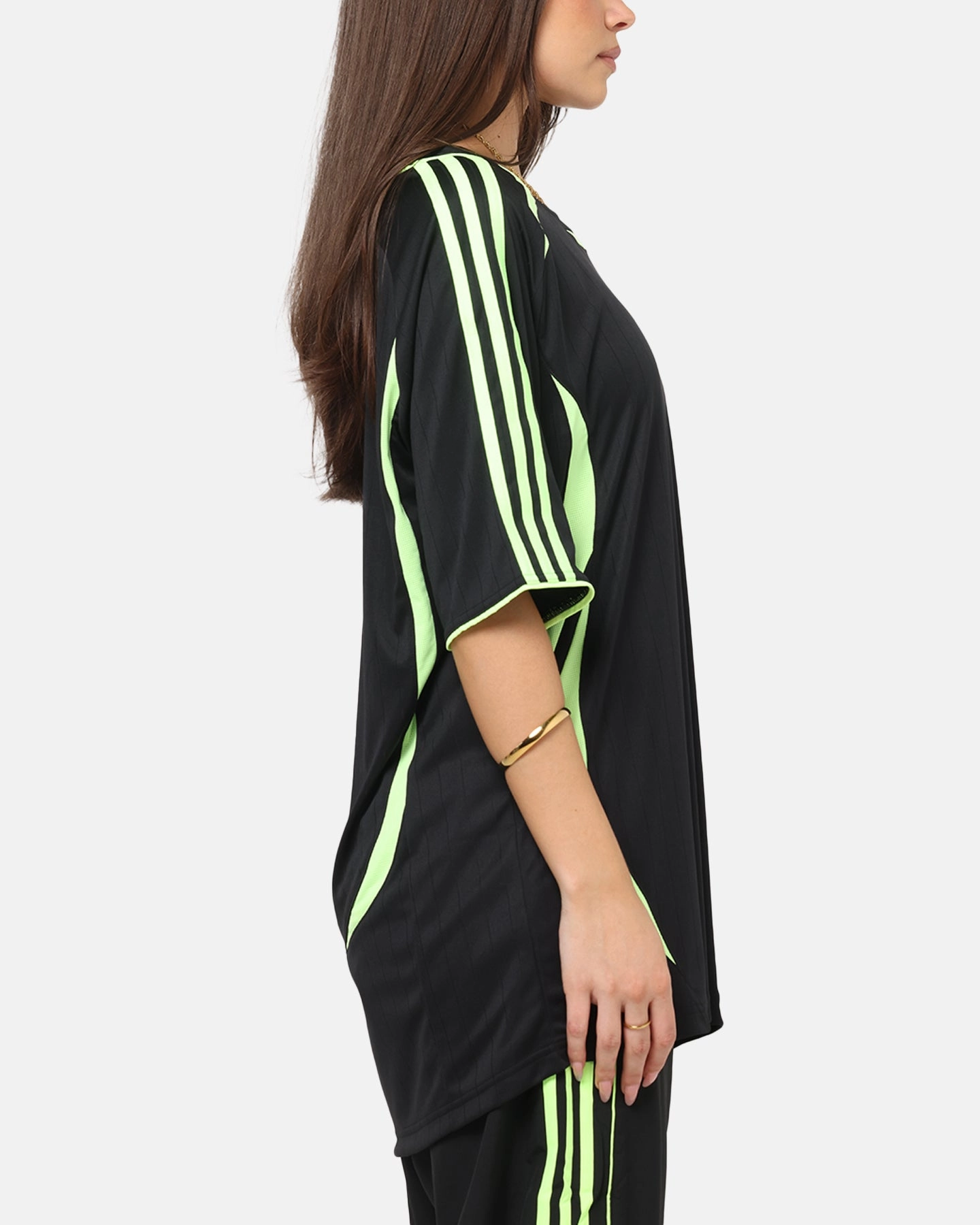 Adidas Teamgeist Adicolor T-Shirt Black/Green HiddenZipper