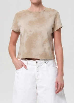 Comfortable Design Adine Shrunken Tee in Plume
