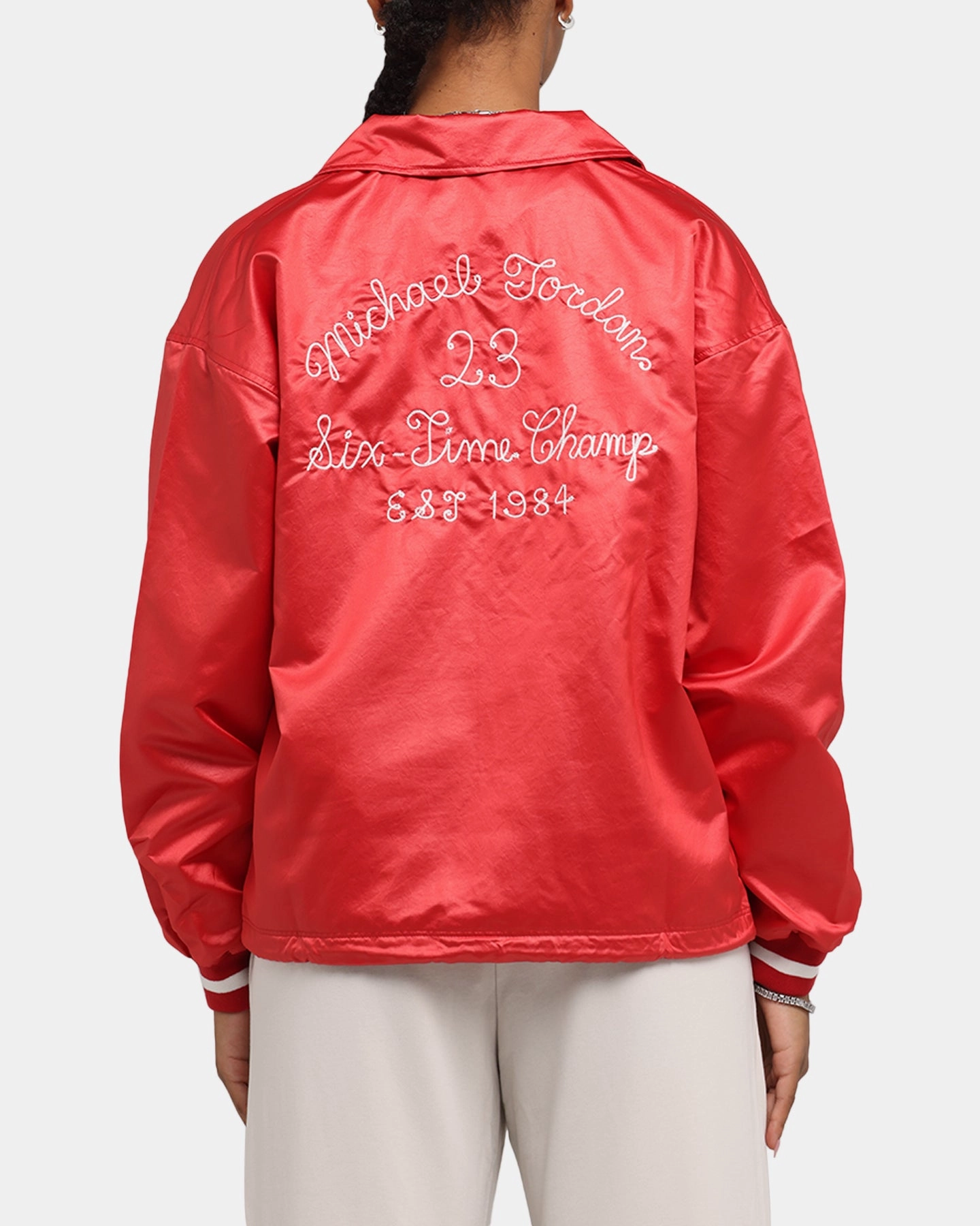 Jordan Women's Coaches Jacket Varsity Red NeutralPalette Airy Mesh Lining