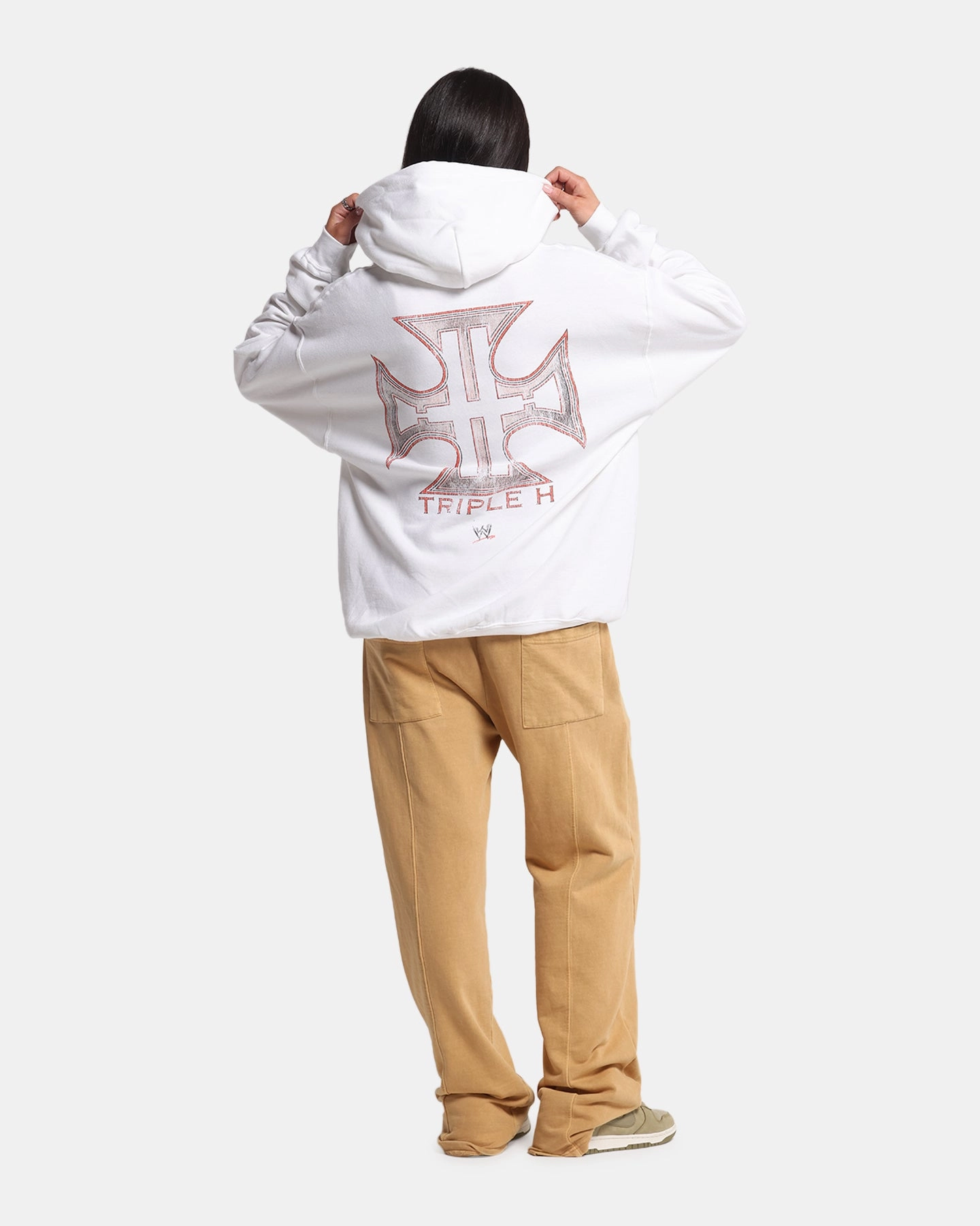 Culture Kings X WWE Triple H Wrestlemania XLI Premium Hoodie White Casual Fit