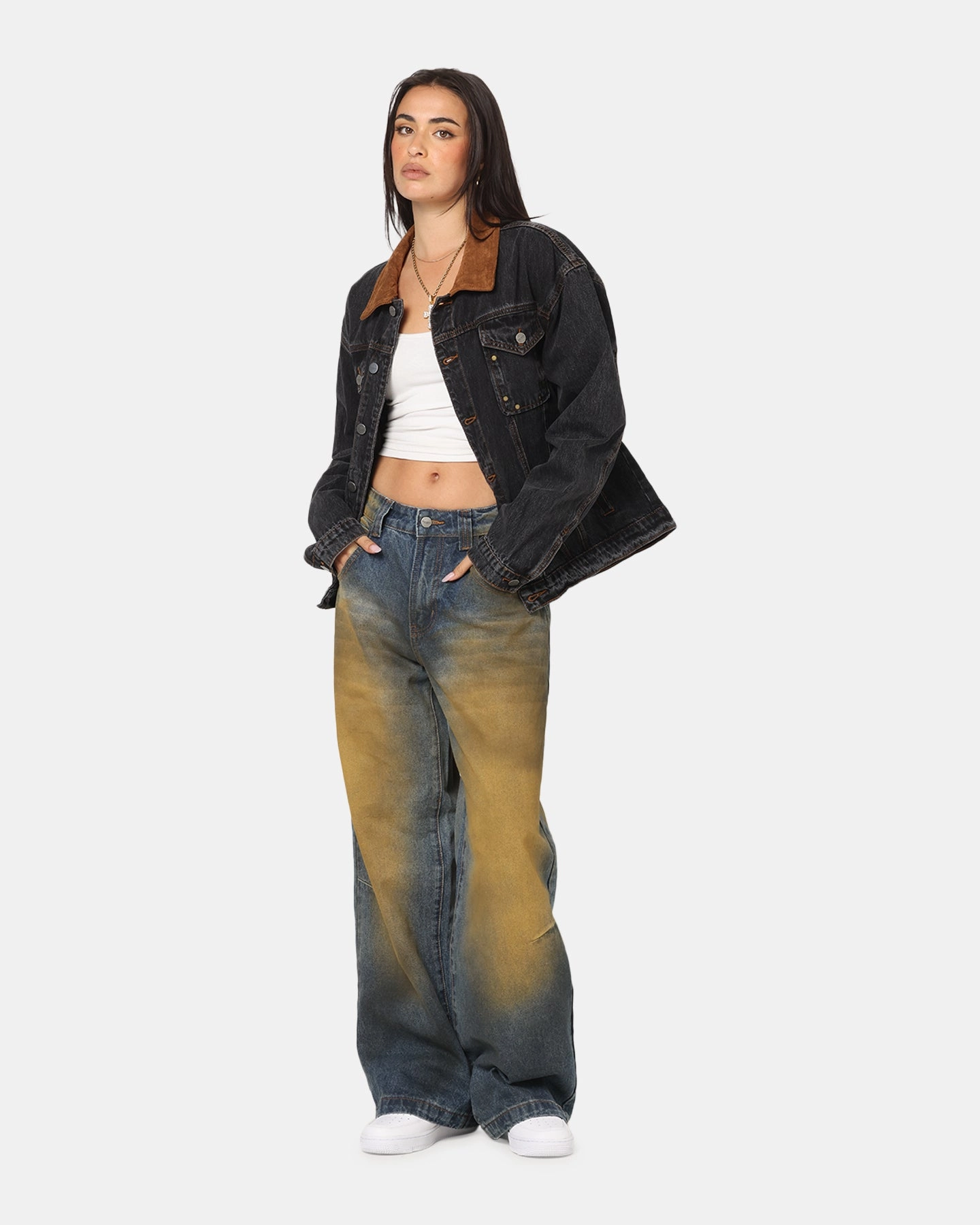 Saint Morta Rodeo Drive Denim Jacket Black Shadow Casual Fit