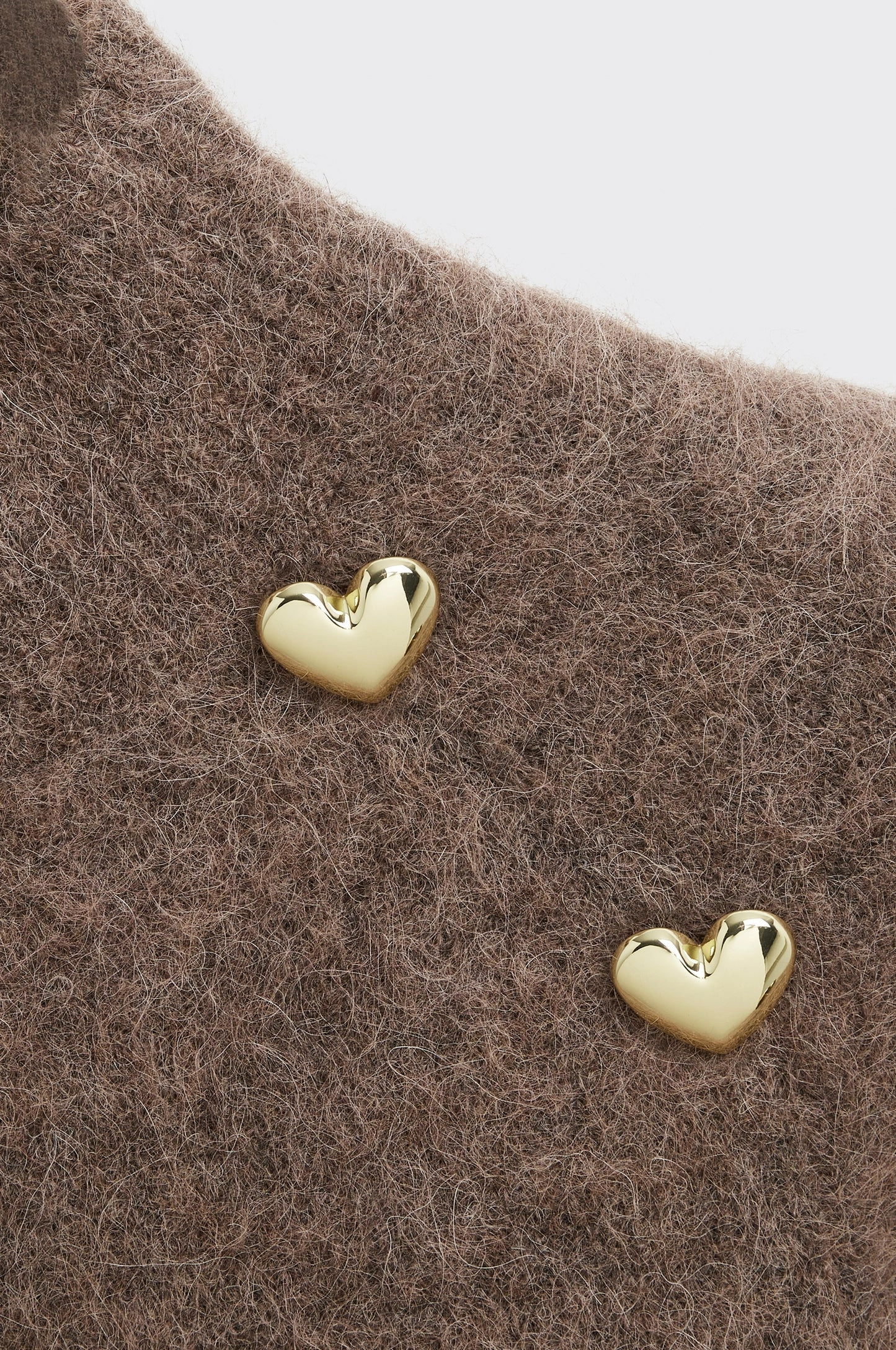 Friction Reducing Finish Coeur Sweater in Brown