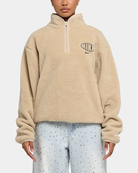 Nike Club Sustainable Winterized Half Zip Top Grain/Medium Ash Grey All Weather Performance Fabric