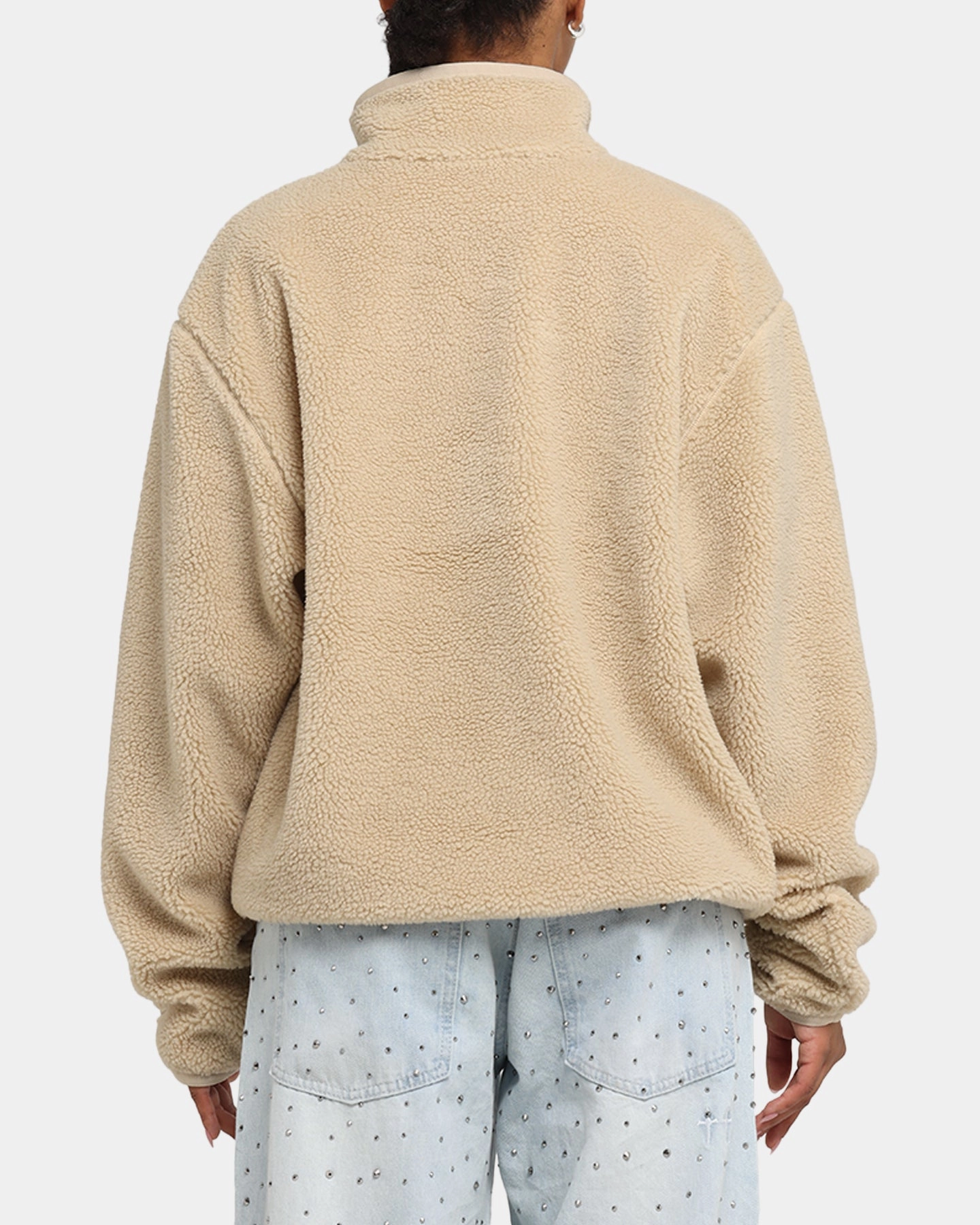 Nike Club Sustainable Winterized Half Zip Top Grain/Medium Ash Grey QuickDry Multi Directional Zipper Placement