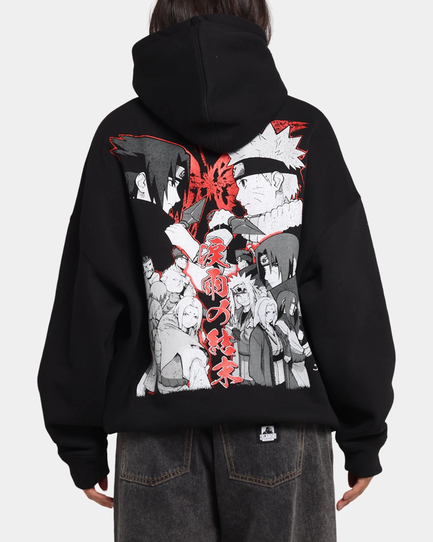 Reinforced Buttonholes 73 Studio X Naruto The End Of Tears Premium Hoodie Black