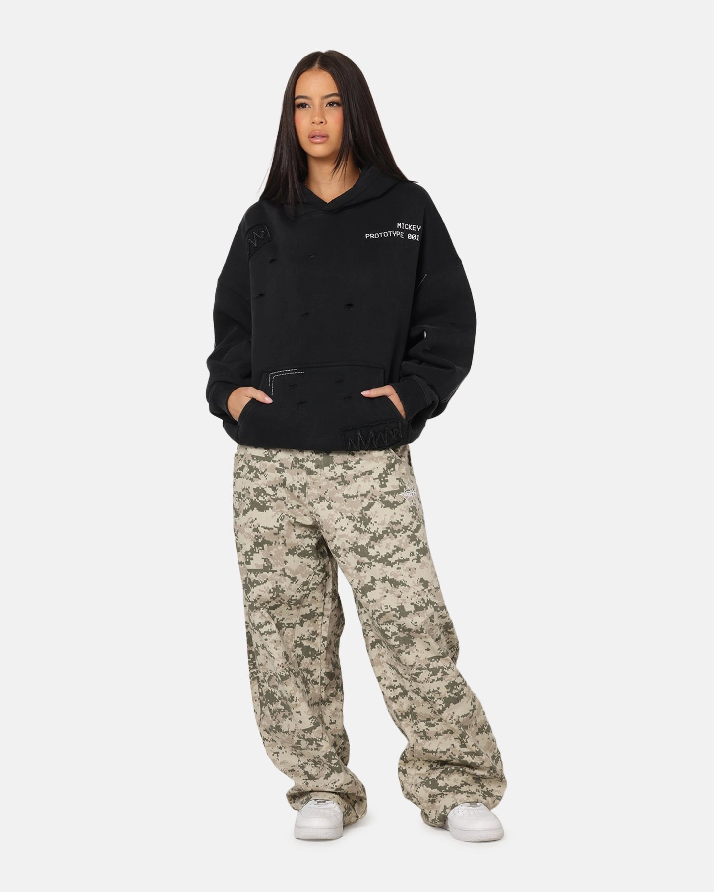 American Thrift Disney Mickey Prototype 001 Hoodie Black High Density Weave