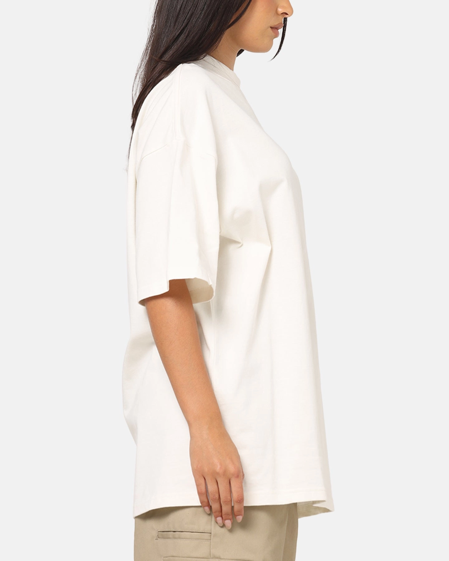 American Thrift Everyday Oversized T-Shirt Off White Reflective Safety Trim