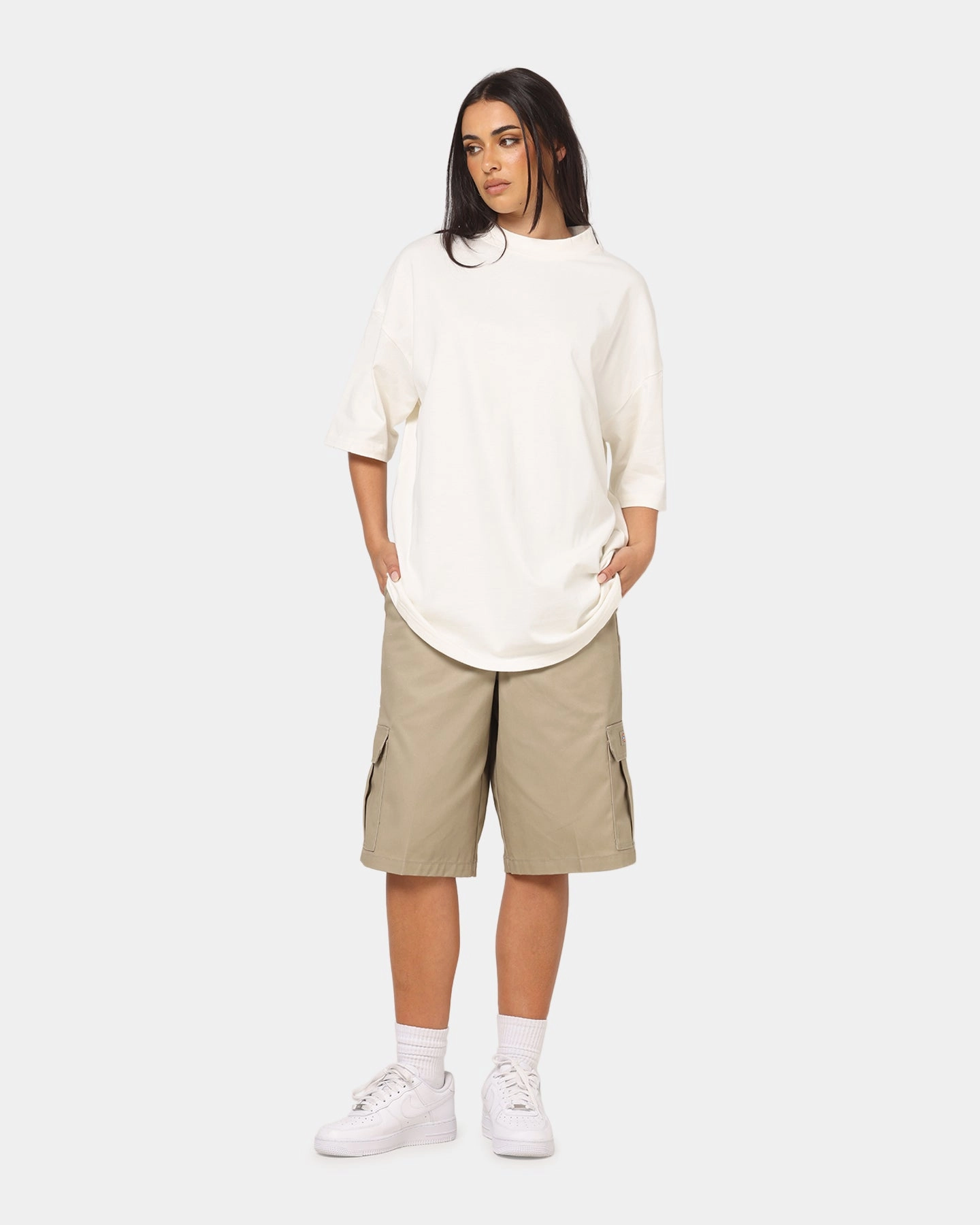 AntiSnag Fabric American Thrift Everyday Oversized T-Shirt Off White