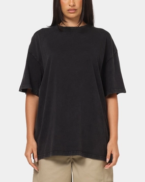 American Thrift New Standard T-Shirt Black Acidwash wrinkle free finish Silicone Print Detail