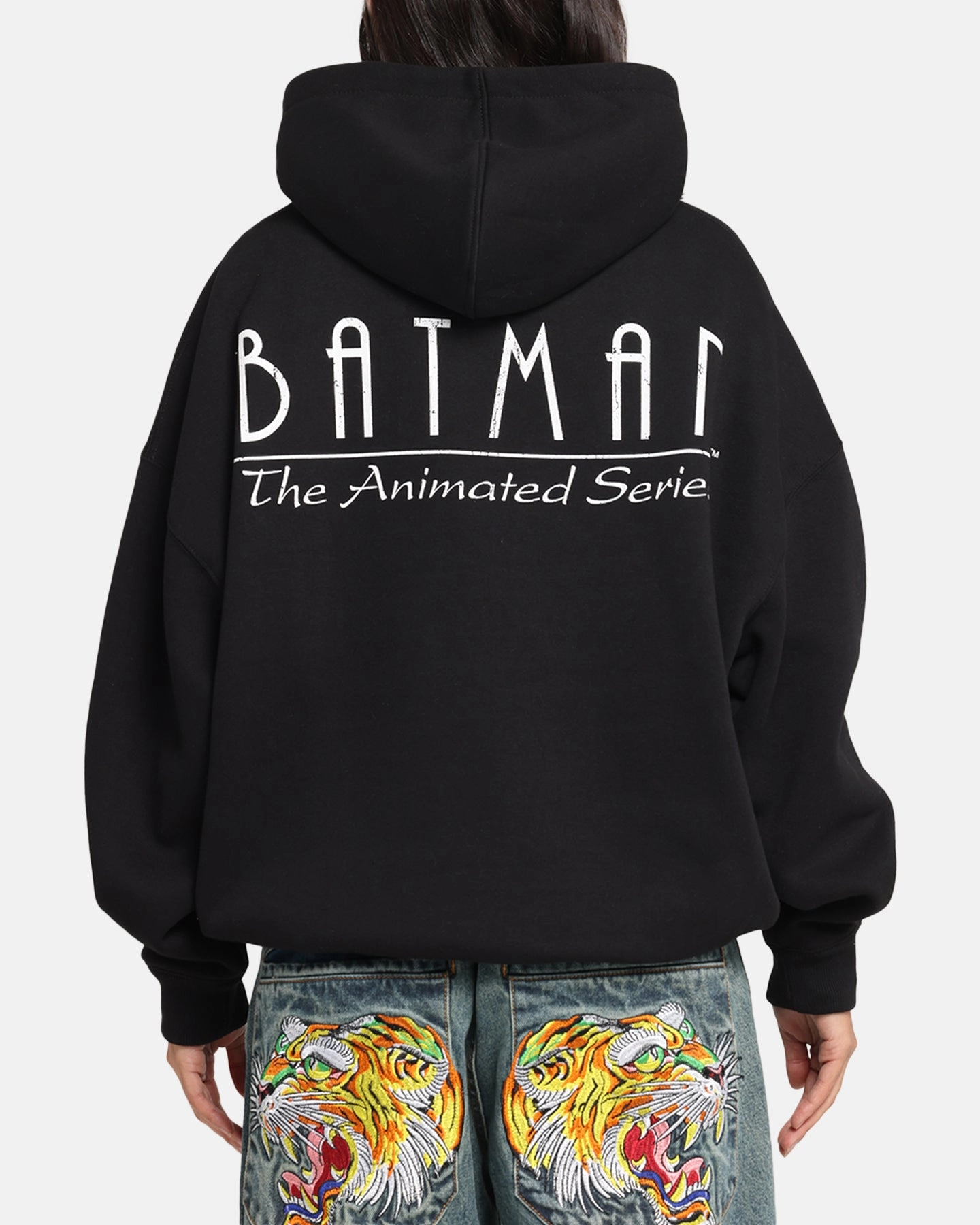 DurableBlend Eco Friendly Fabric American Thrift X DC Batman The Animated Premium Hoodie Black