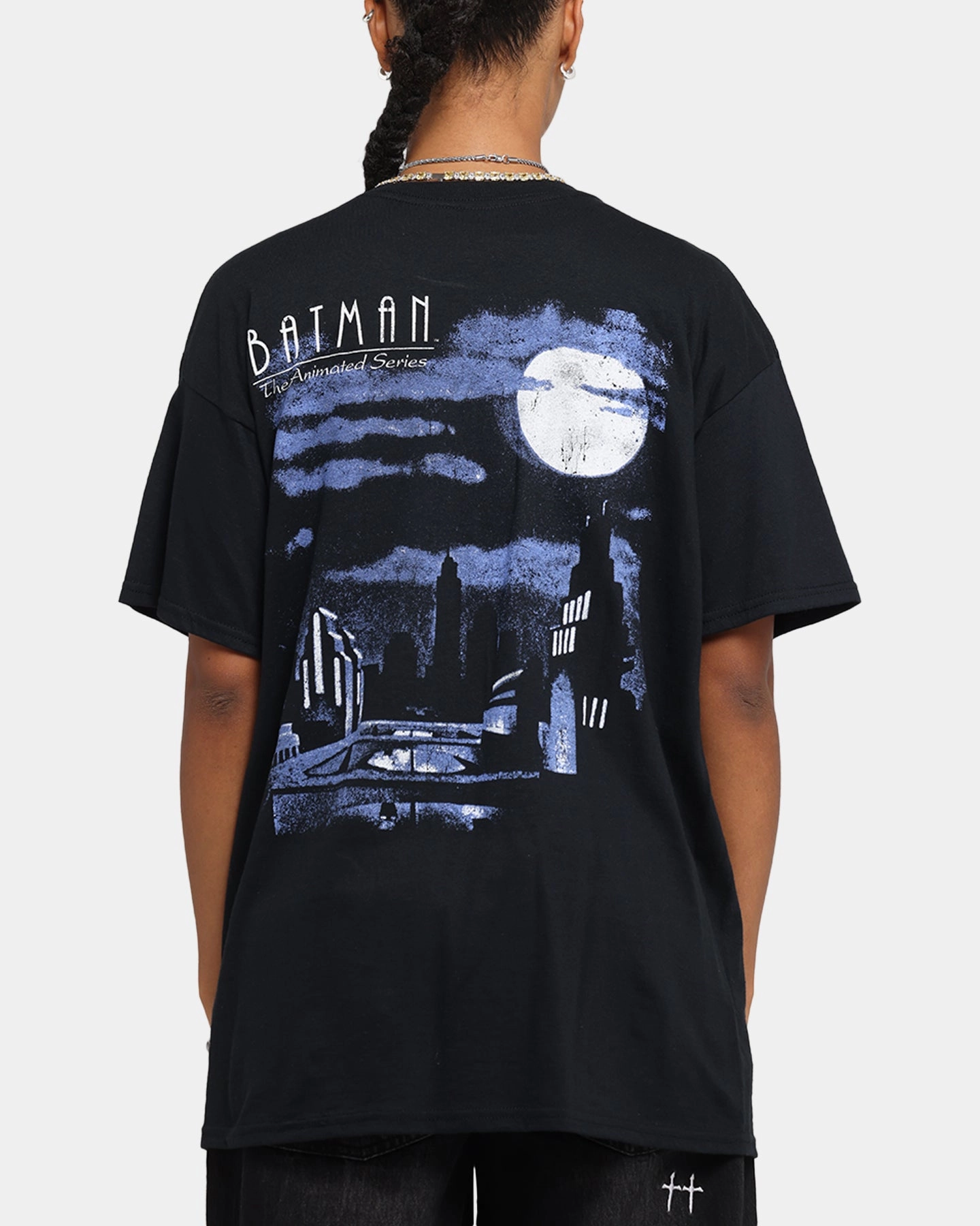 American Thrift X DC Batman The Animated Series T-Shirt Black Tear Resistant ColorfastMaterial