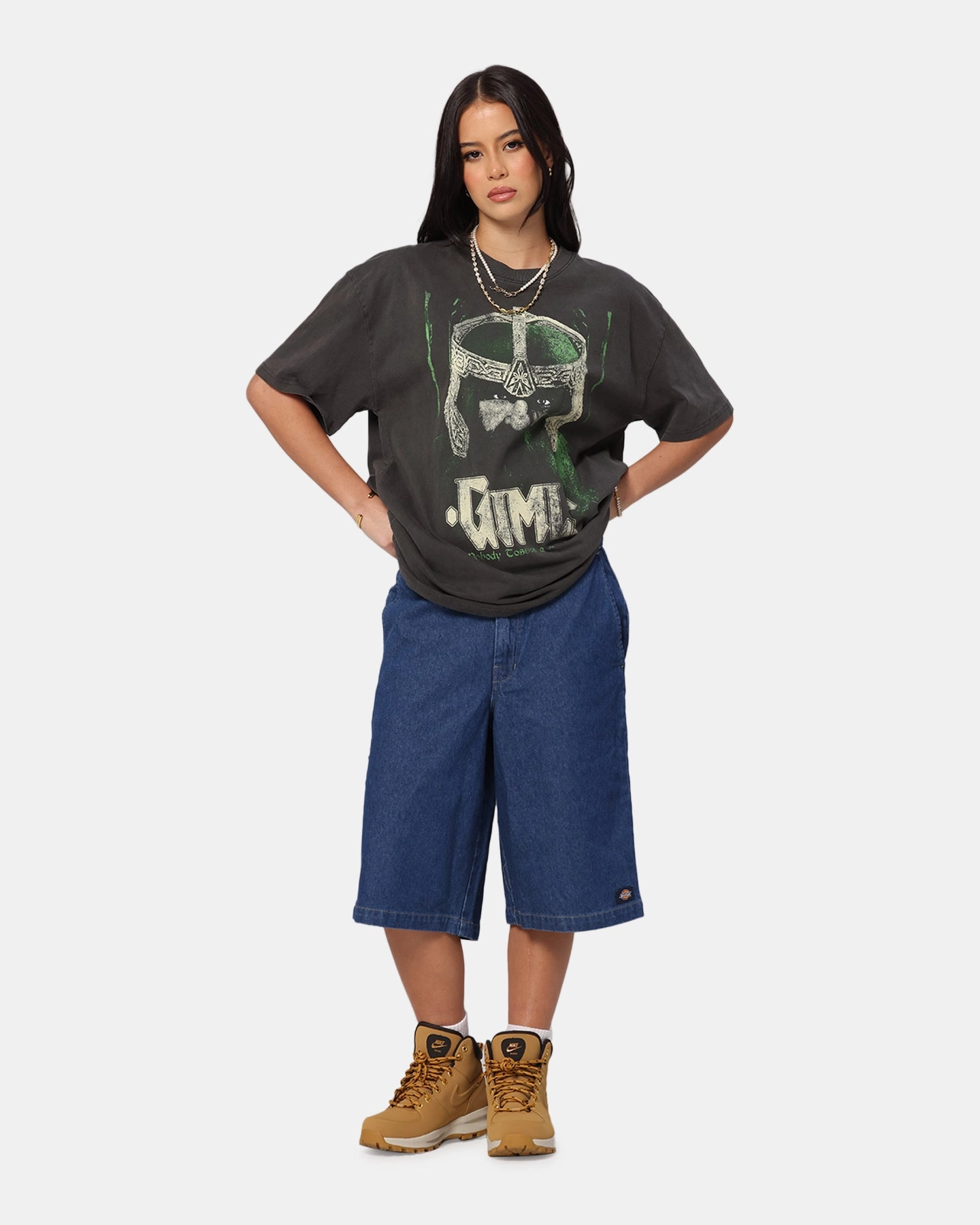 UltraSoft Blend American Thrift X Lord Of The Rings Gimli Toss Heavy T-Shirt Black Wash