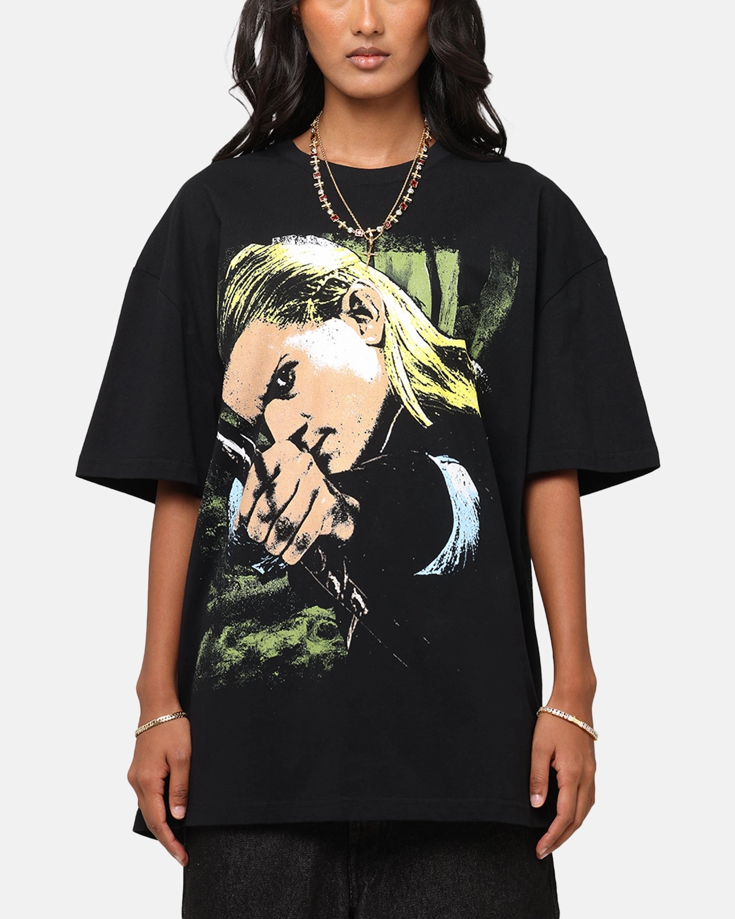 American Thrift X The Lord Of The Rings Legolas Heavy T-Shirt Black Low Profile Seaming AntiStaticLining