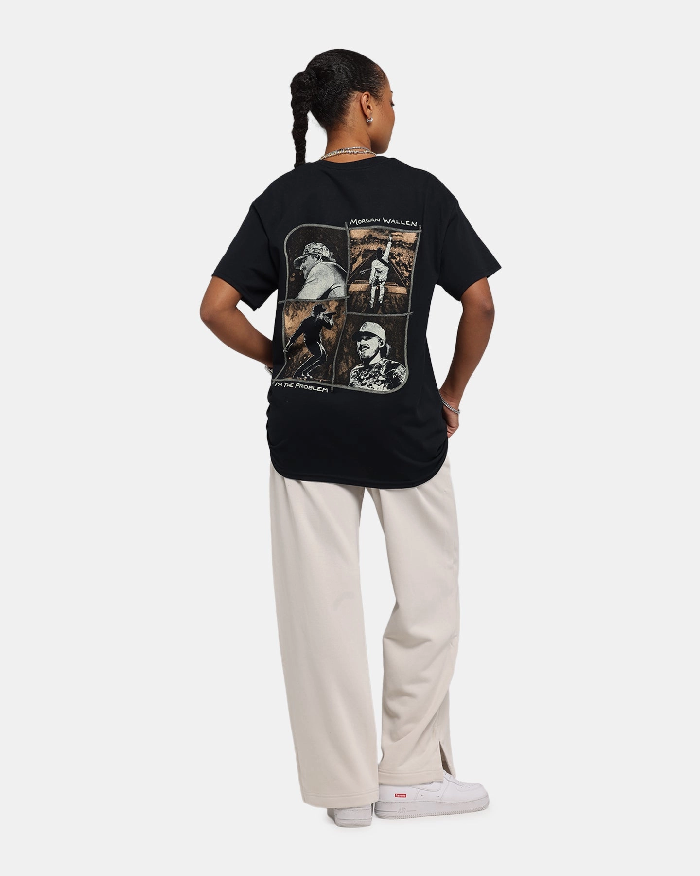 Quick Dry Fabric MidweightJersey Morgan Wallen I'm The Problem T-Shirt Black