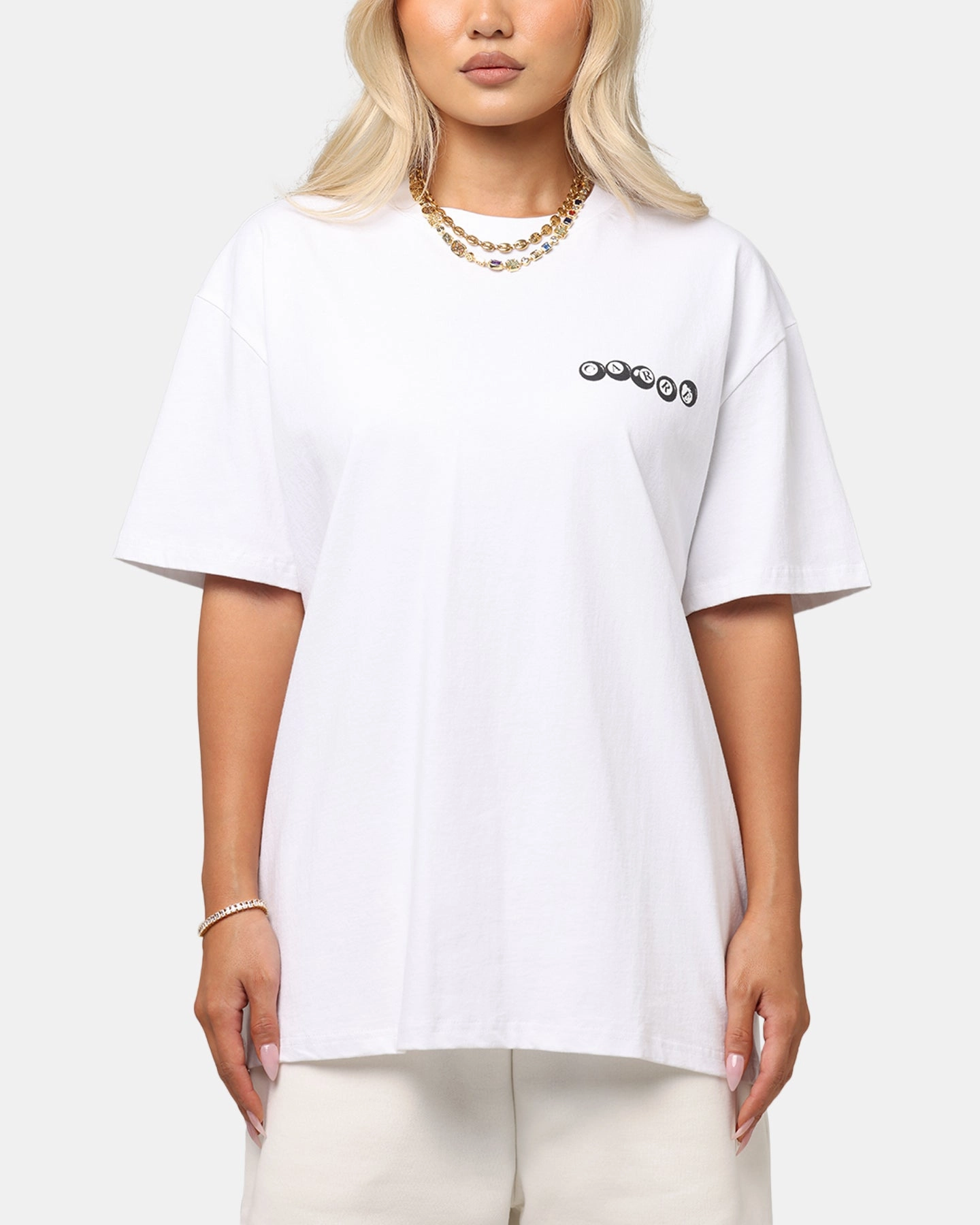 Carre Break T-Shirt White MinimalistAesthetic