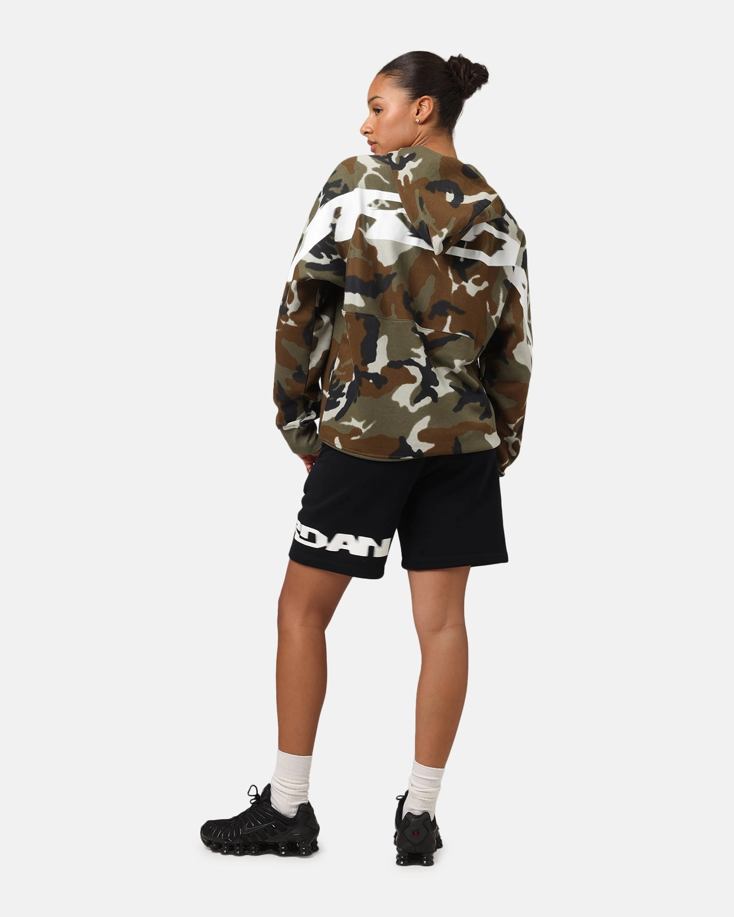 Jordan Jumpman MVP Statement Camo Pullover Hoodie Light Olive DoubleStitchedSeams