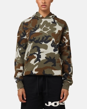 Jordan Jumpman MVP Statement Camo Pullover Hoodie Light Olive WrinkleResistantFinish