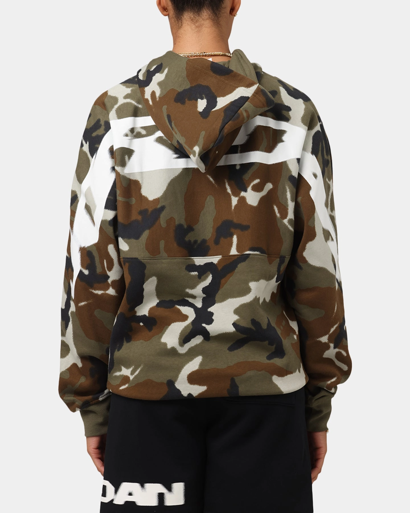 MultipanelLayout Jordan Jumpman MVP Statement Camo Pullover Hoodie Light Olive