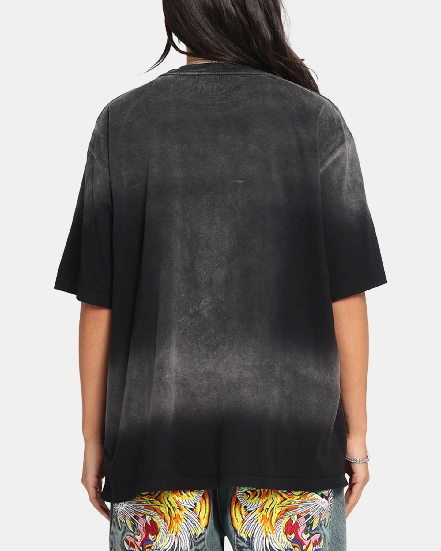 Casual Blouse Post Malone F-1 Trillion Horse T-Shirt Black Wash