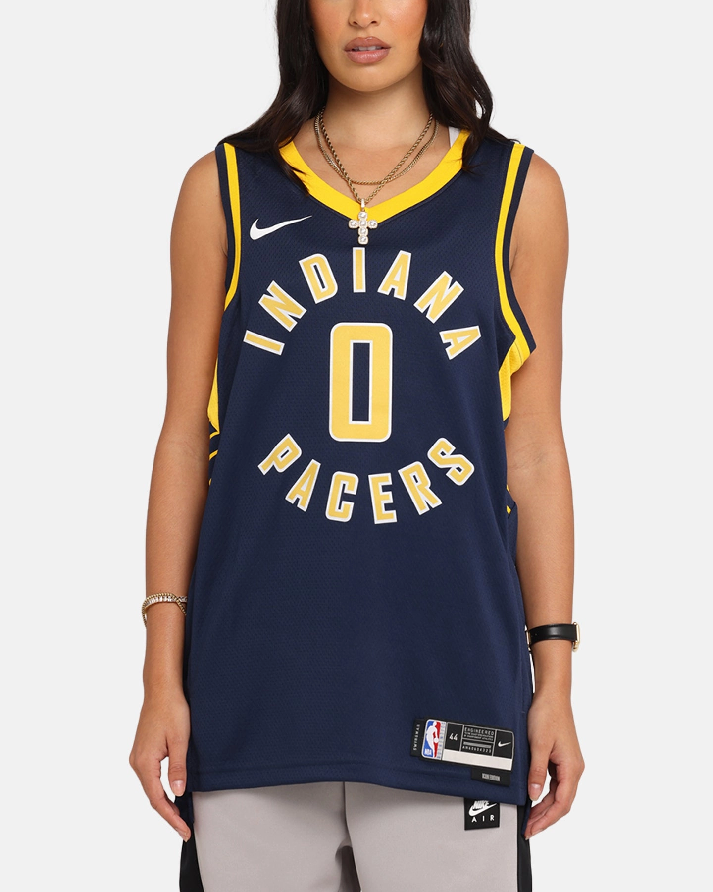 Nike Tyrese Haliburton Indiana Pacers #0 Icon Edition 2022/23 Nike Dri-Fit NBA Swingman Jersey College Navy RelaxedSilhouette