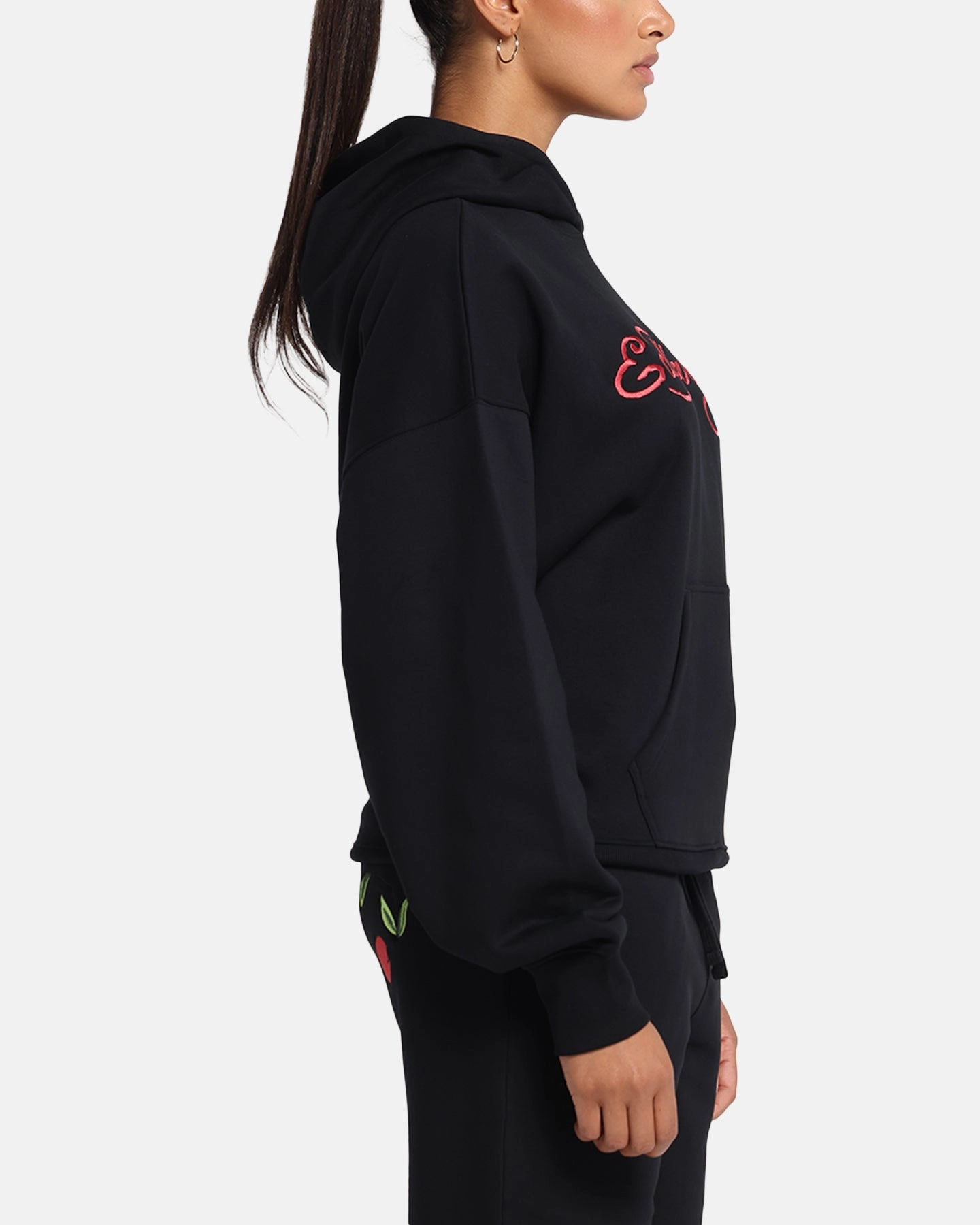 EcoFriendlyBlend Ed Hardy Cherry Hoodie Black