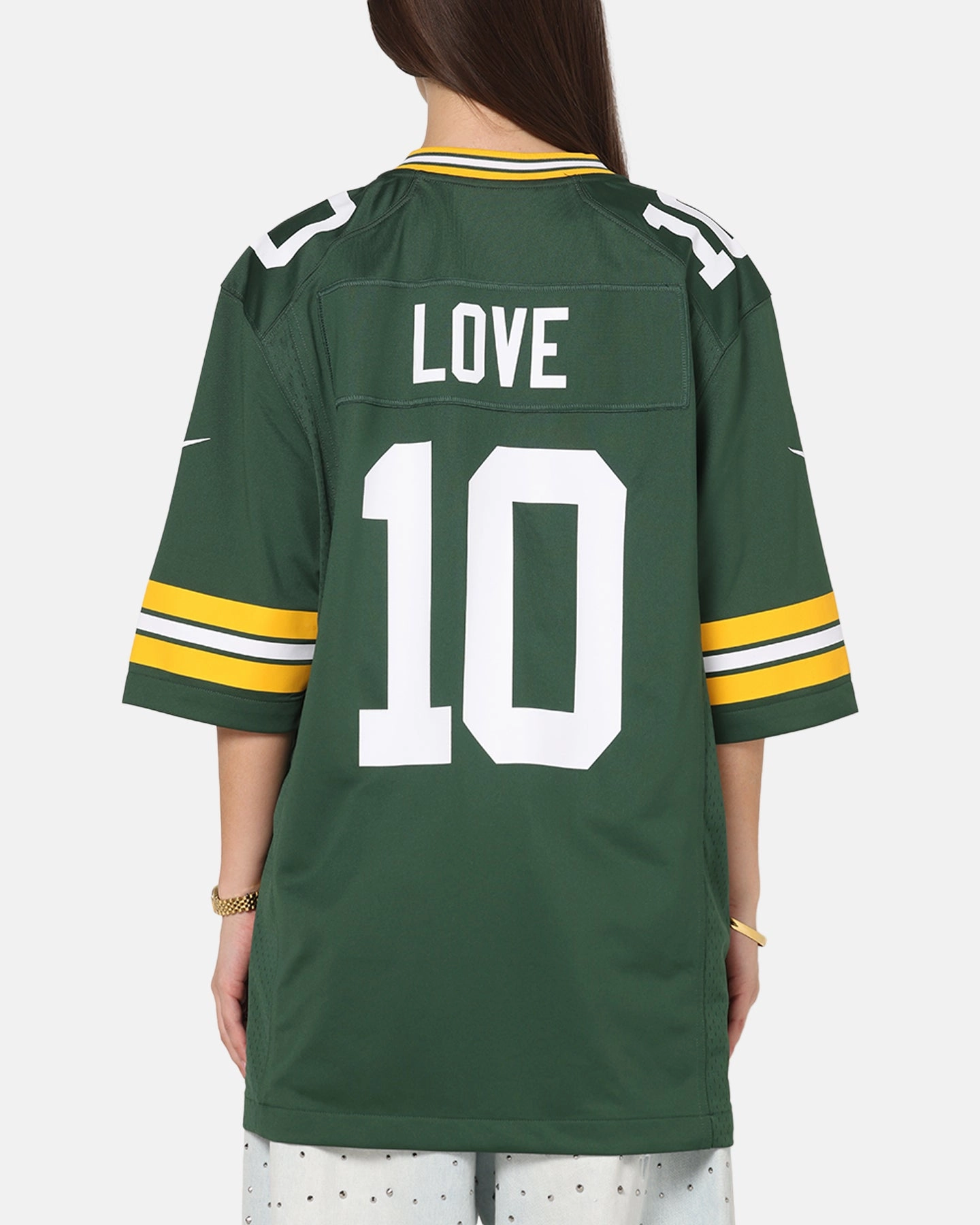 Biodegradable Fiber Blend Nike Green Bay Packers Jordan Love #10 Home Game NFL Jersey Green