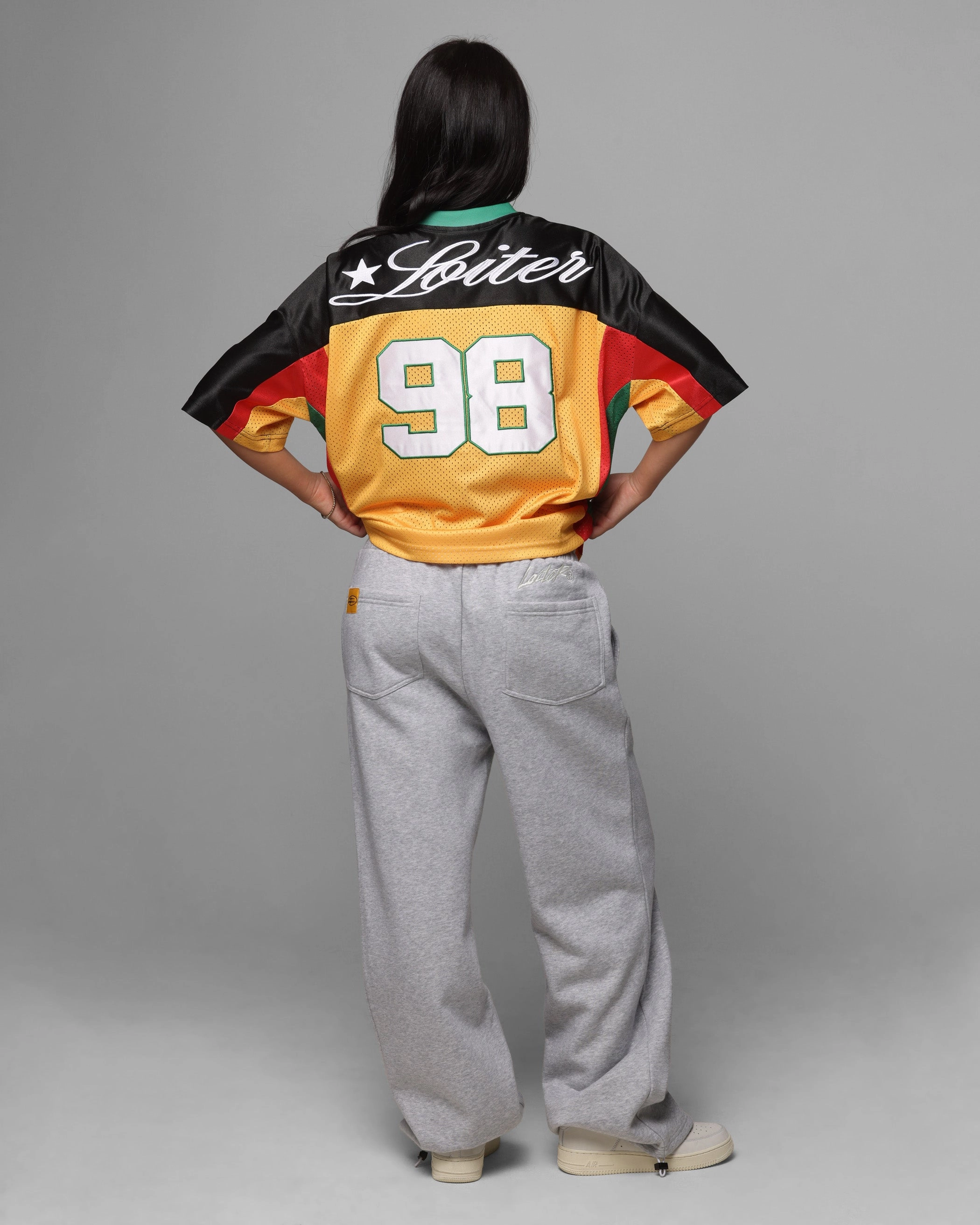 Loiter End Zone Jersey Yellow/Green/Red SoftBrushed