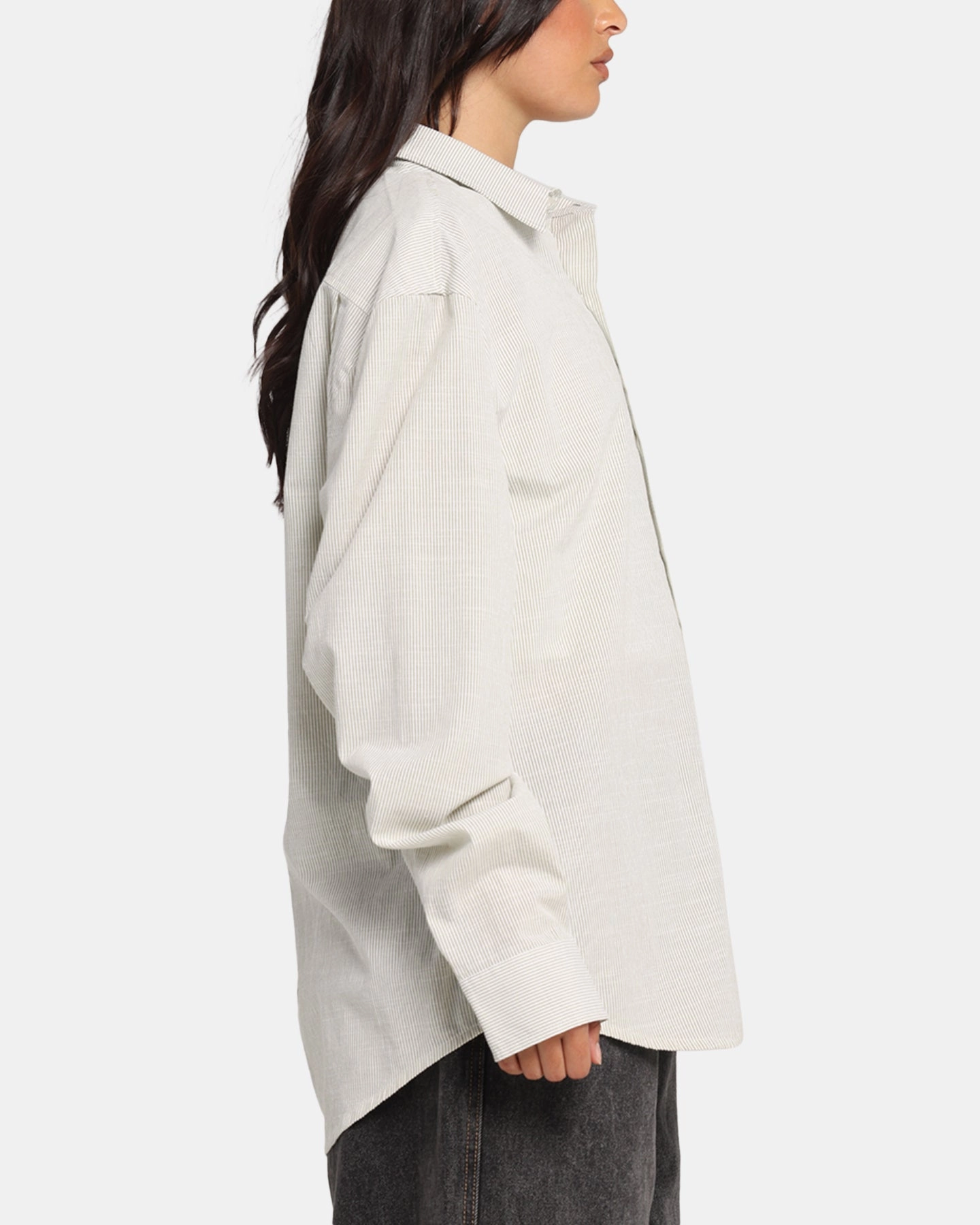 X-Large Oxford Script Button Up Shirt Olive VentilatedBack