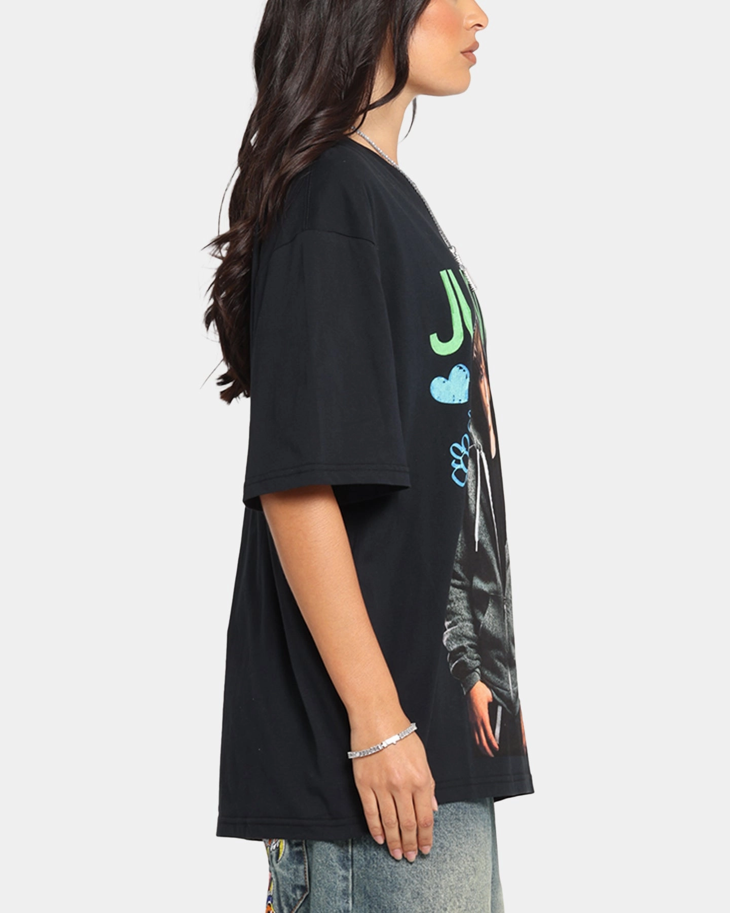 FeatherlightConstruction ComfortStretchFit Justin Bieber Bieber T-Shirt Black