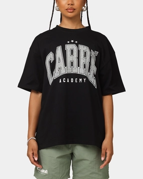 Carre Institute T-Shirt Black Compact Jacquard Weave Comfortable Collar