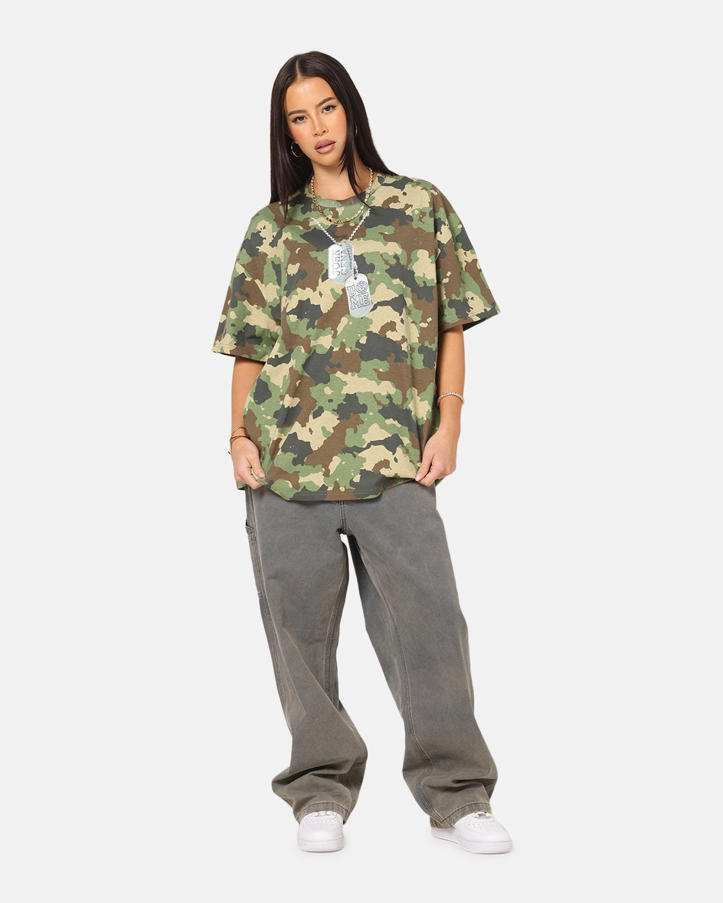 Airflow Ventilation Zones Hidden Zipper Pocket Culture Kings X WWE John Cena You Can't See Me T-Shirt Camo