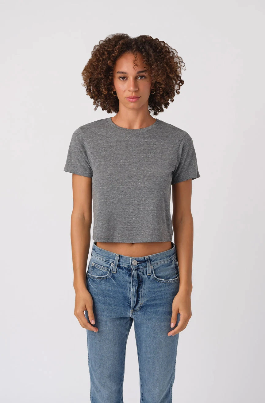 Babe Tee in Heather Grey FrictionReducing EcoFriendlyMaterial