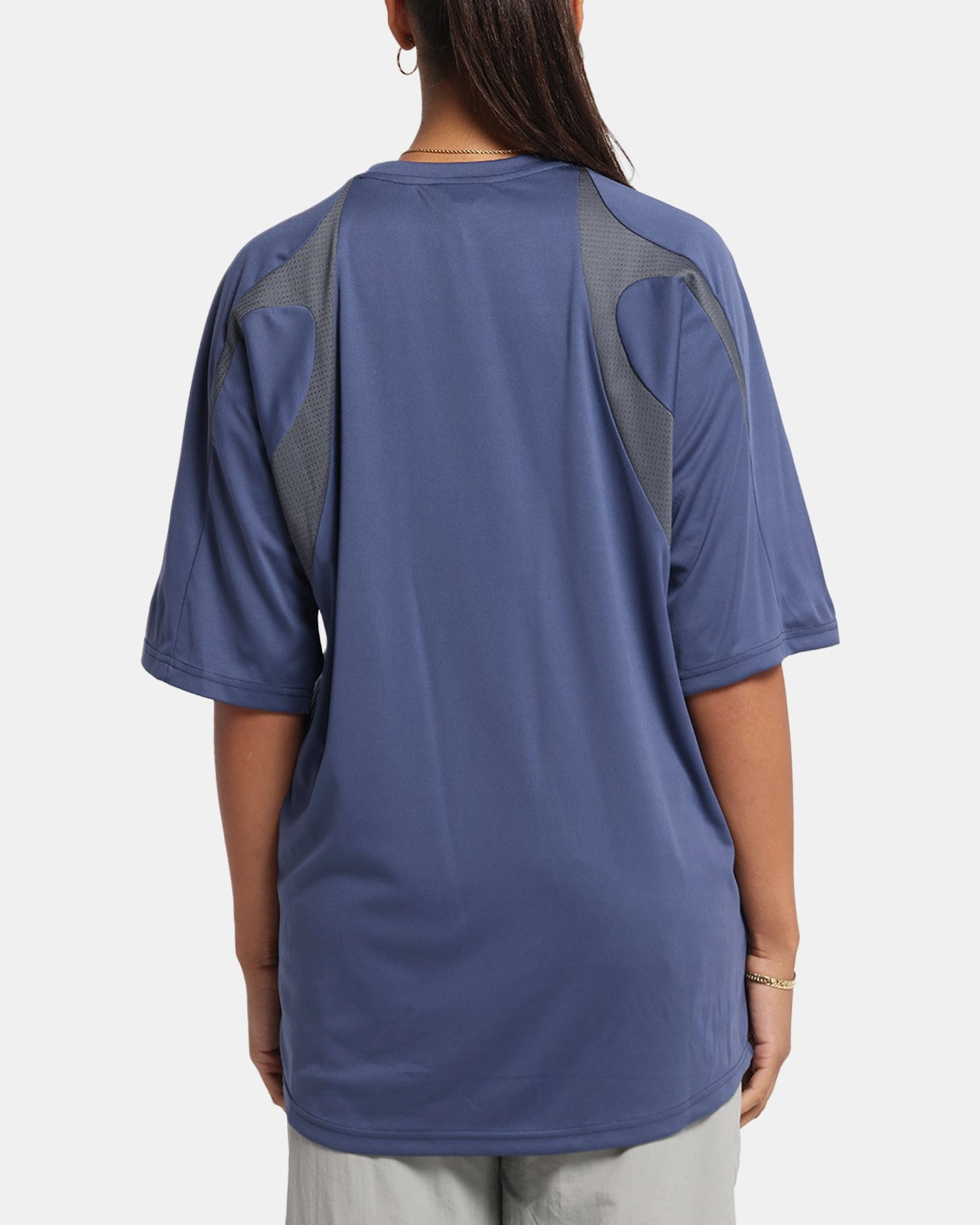 Boiler Room X Umbro Football Jersey T-Shirt Blue LowImpact Dye Process EcoCertified Textile