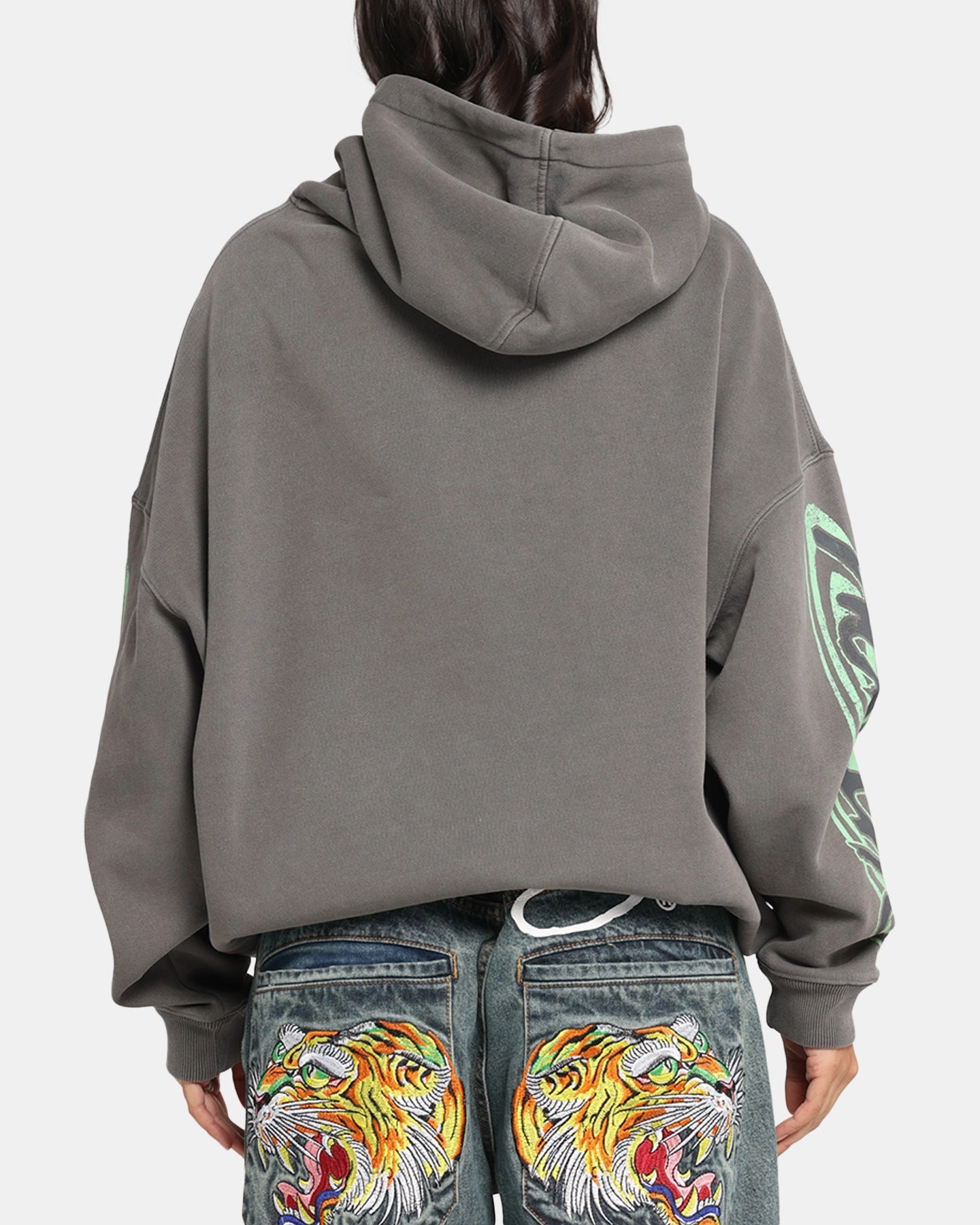 Stretchable Blend Goat Crew X Naruto Sage Mode Premium Hoodie Washed Charcoal