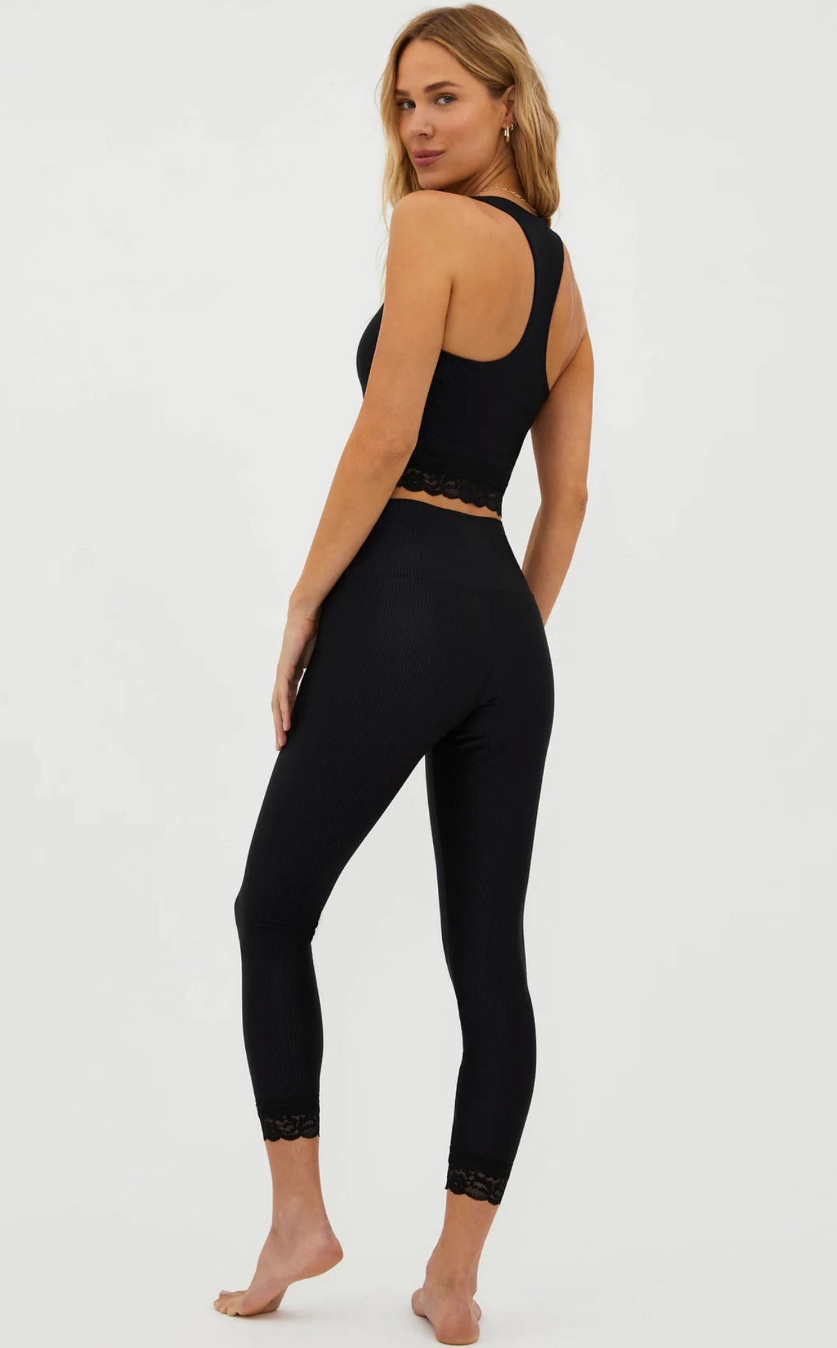 activity venue SoftTouch Texture Tayler 7/8 Lace Legging