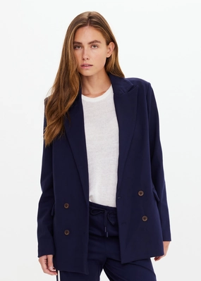 NonIrritating Stitching Double Breasted Blazer