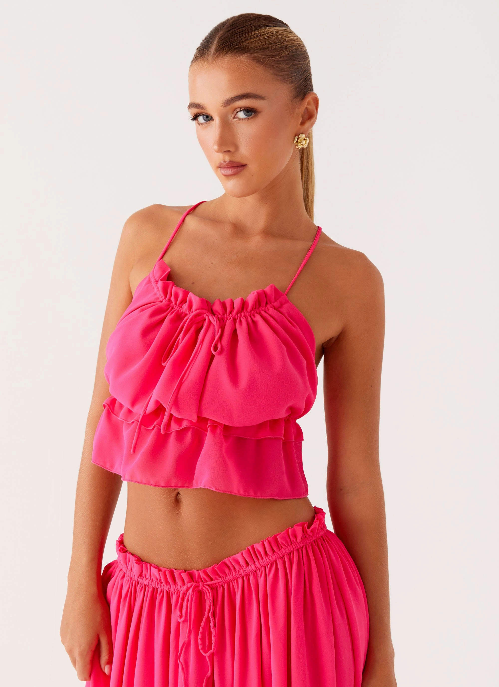 Zaya Backless Top - Fuchsia Compact Thermal Insulation