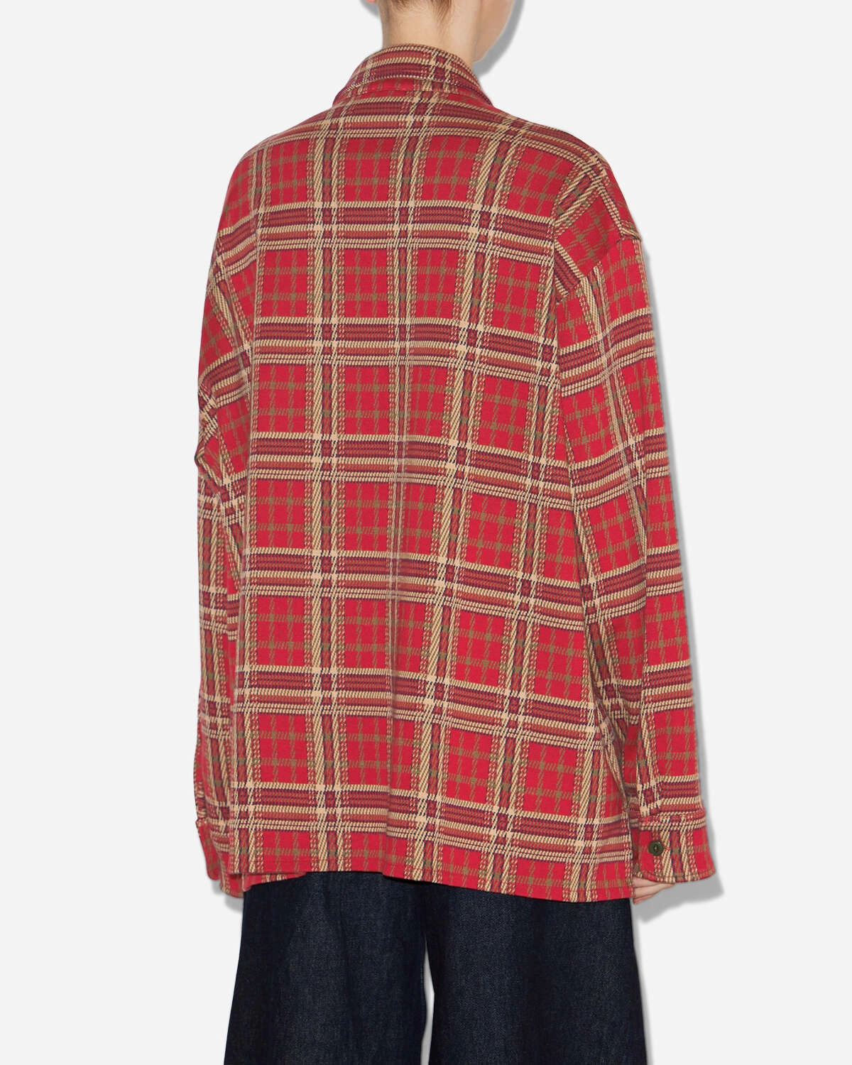 BRUNA SHIRT Striped style checkered pattern