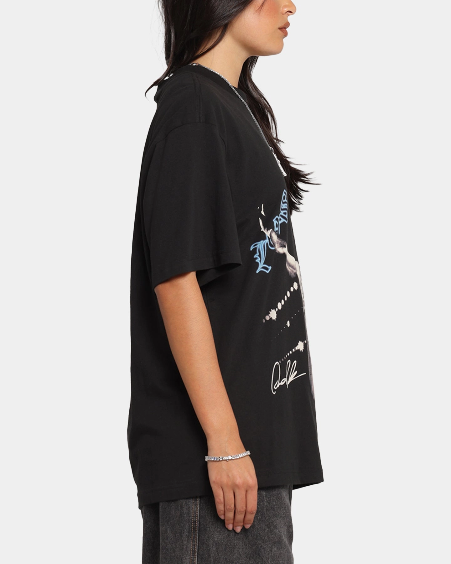 Basic Sweatshirt Mitchell & Ness Los Angeles Lakers Dennis Rodman Xray Glow T-Shirt Black