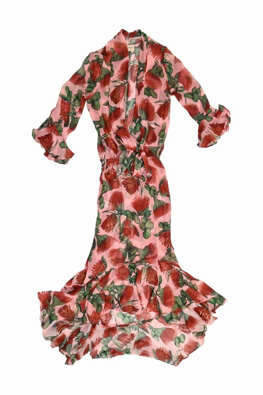 [WW31914] Andrea Degreas | Maxi Dress Sleek Waistband Summer Outfit