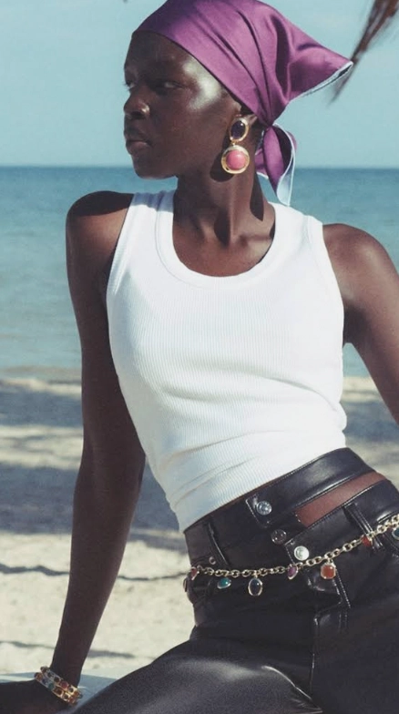 Poppy Tank Elasticized Waistband ClassicCrewNeck