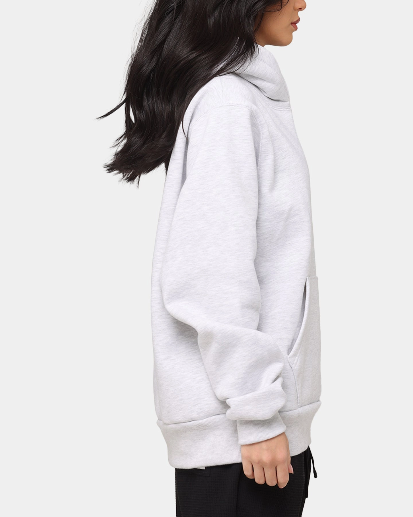 Carre Graffiti Hoodie Grey Marle simple design ConvertibleCollarSystem