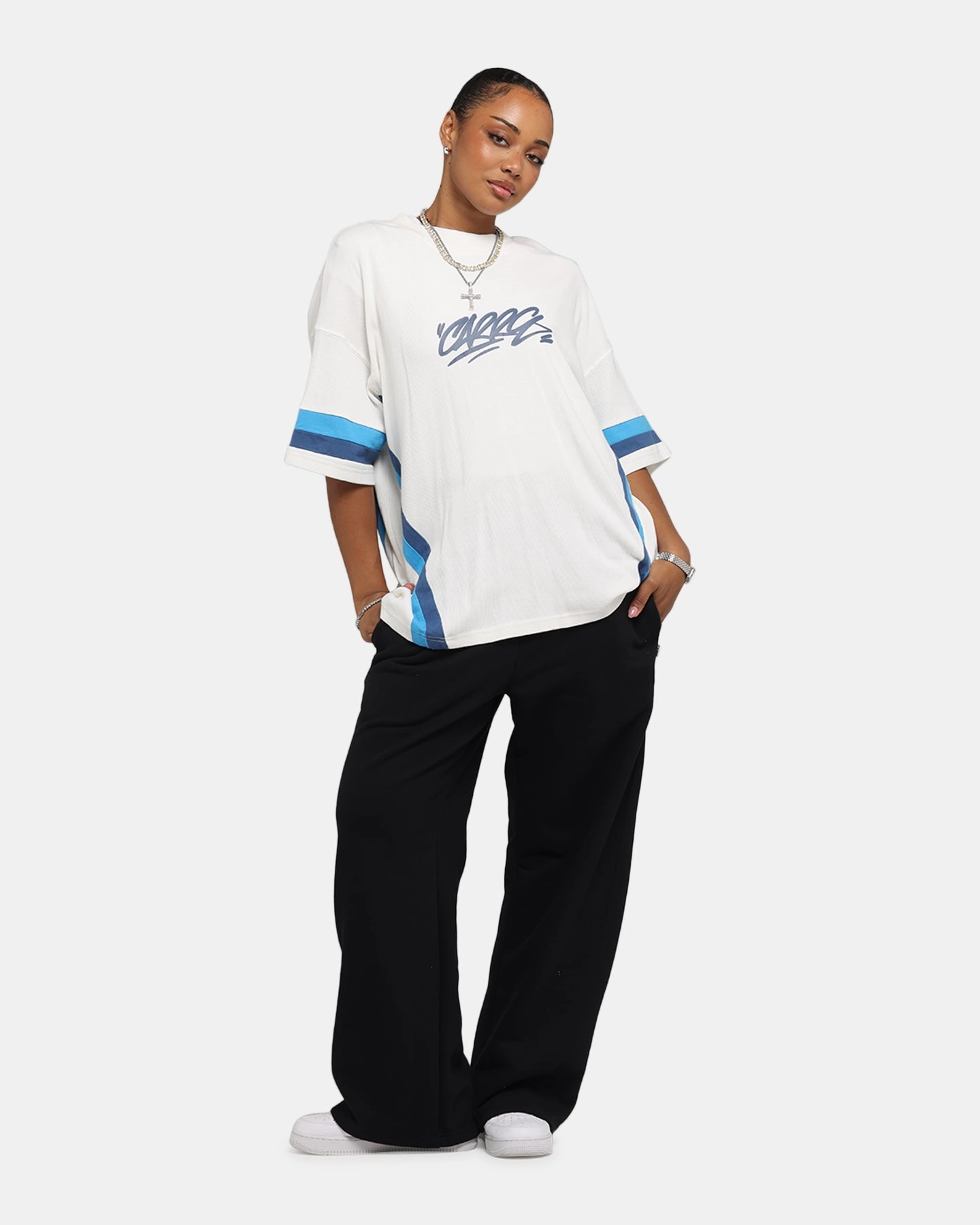 Carre Graffiti Waffle T-Shirt Off White LayeredDurability Anti Odor Treatment